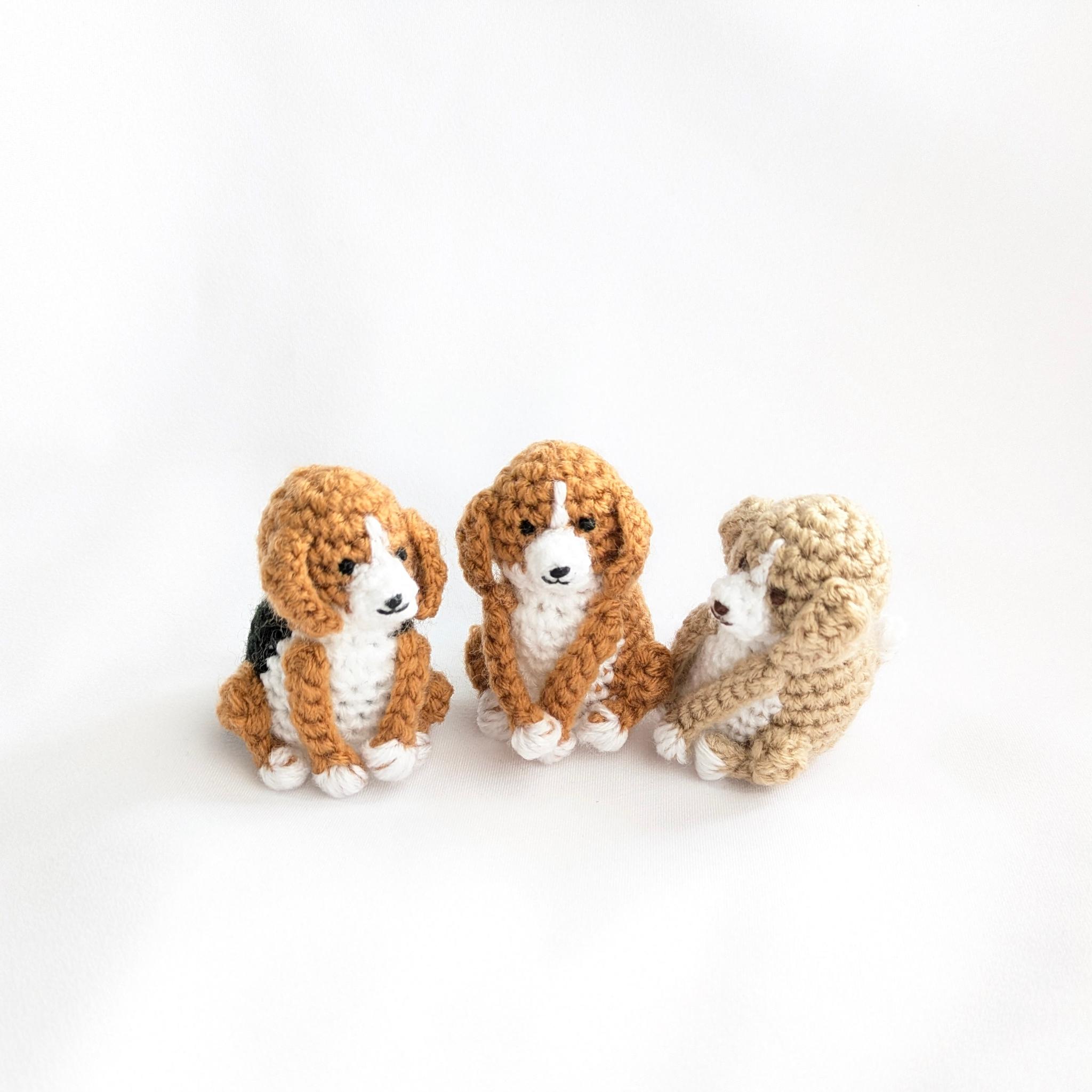 【受注制作】小さなビーグルのあみぐるみ1枚目の画像