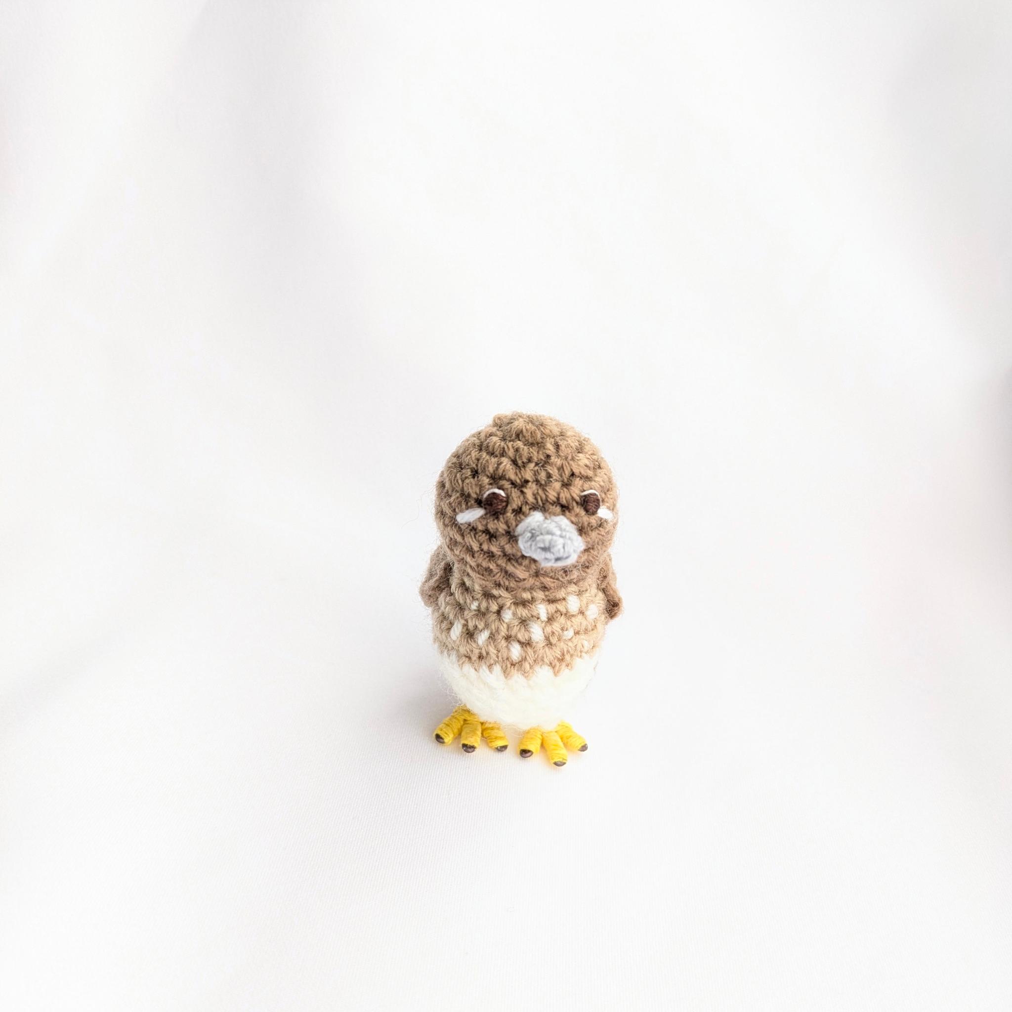 【受注制作】オシドリのあみぐるみ(メス) | 4枚目