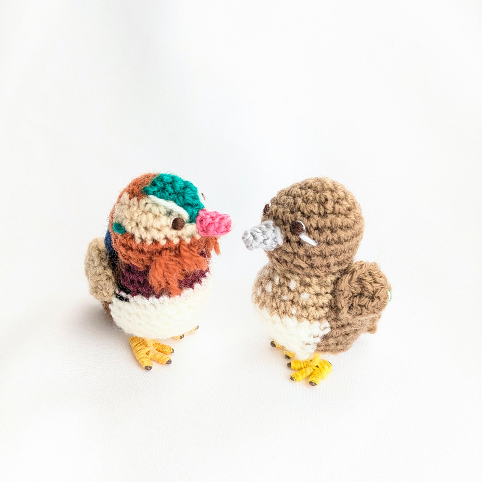 ☆セット割☆【受注制作】オシドリ夫婦のあみぐるみ1枚目の画像