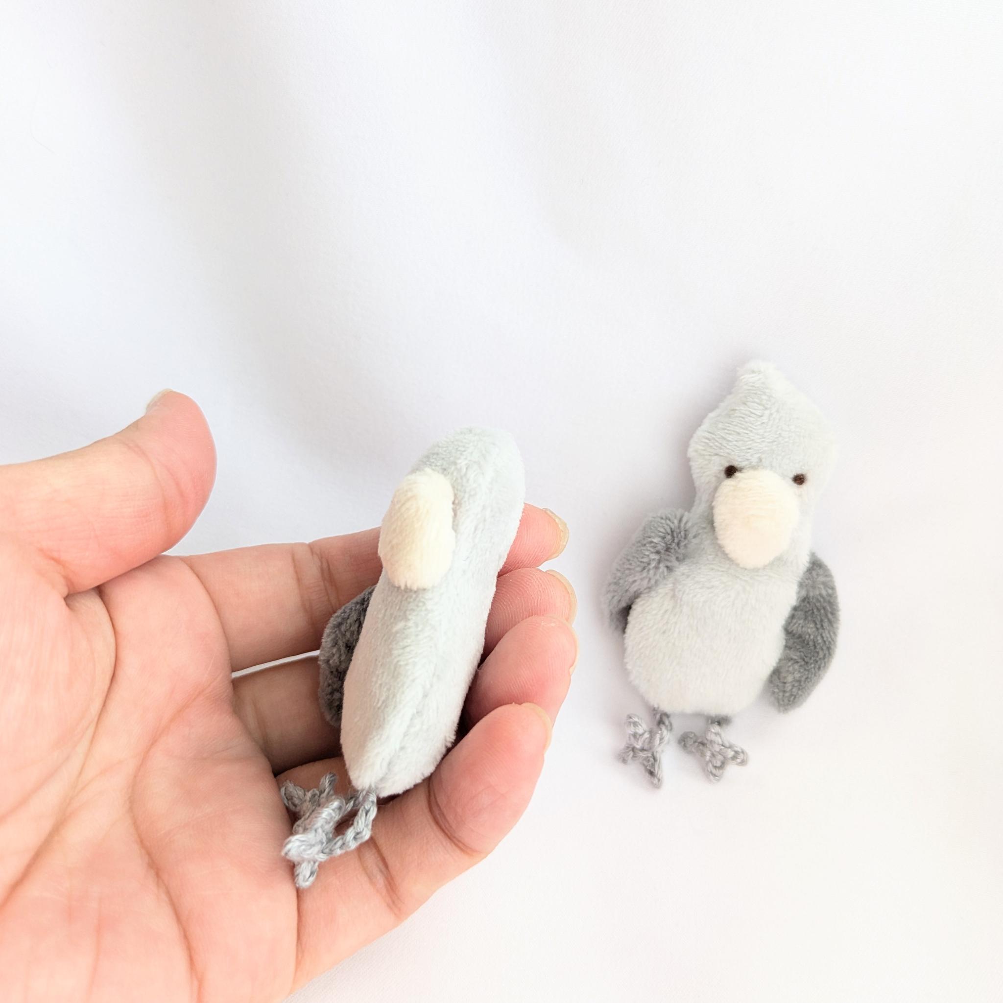 【受注制作】ハシビロコウさんの小さなぬいぐるみ | 6枚目