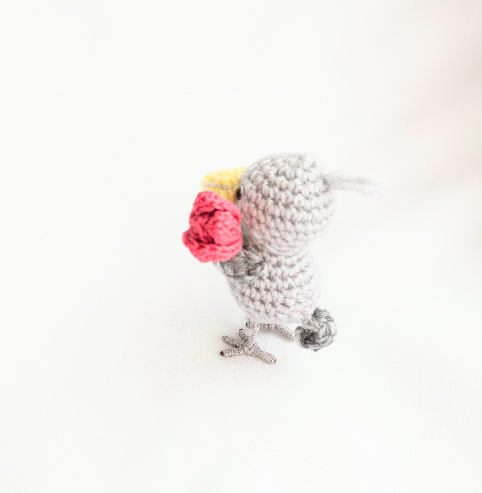 【受注制作】ハシビロコウのあみぐるみ(チューリップ) | 5枚目