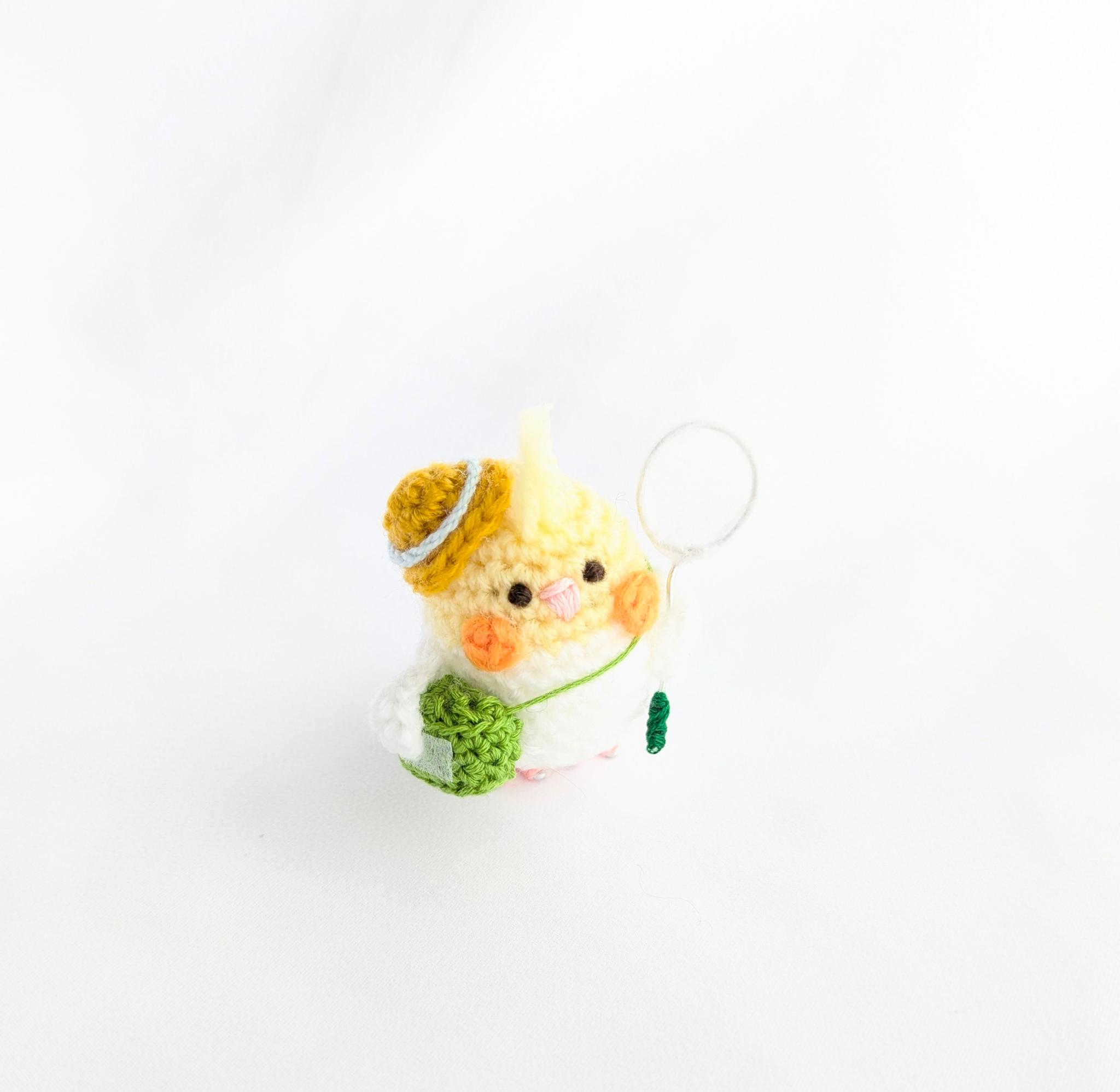 【受注制作】オカメインコのあみぐるみ虫とりver. | 3枚目