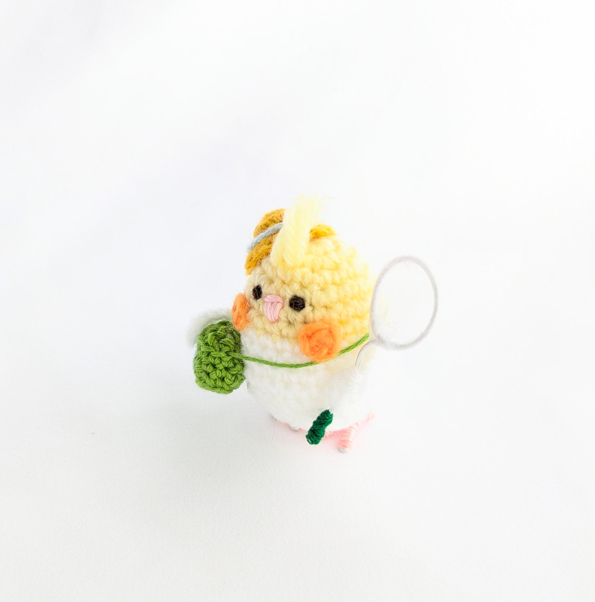 【受注制作】オカメインコのあみぐるみ虫とりver. | 4枚目