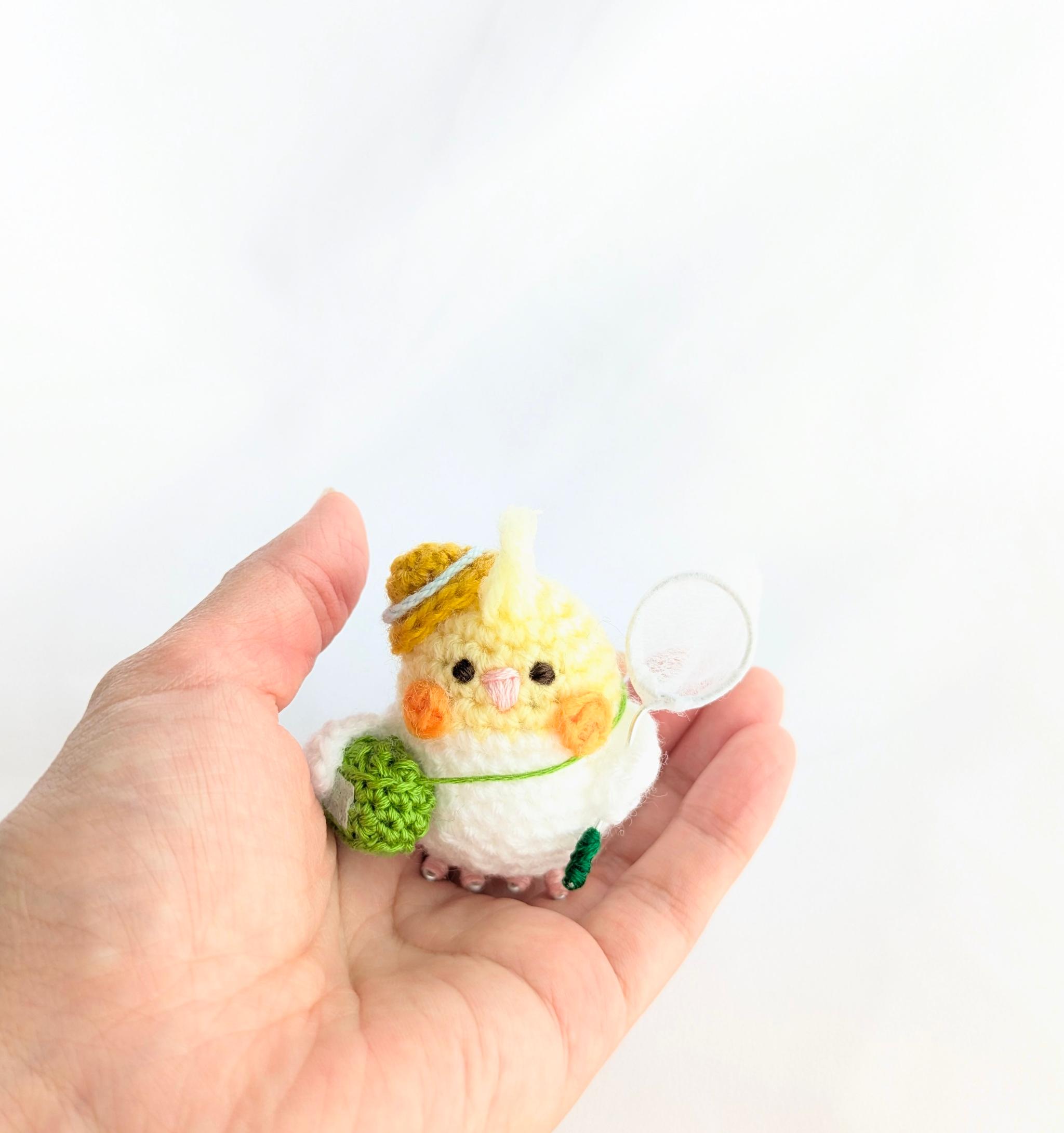【受注制作】オカメインコのあみぐるみ虫とりver. | 6枚目