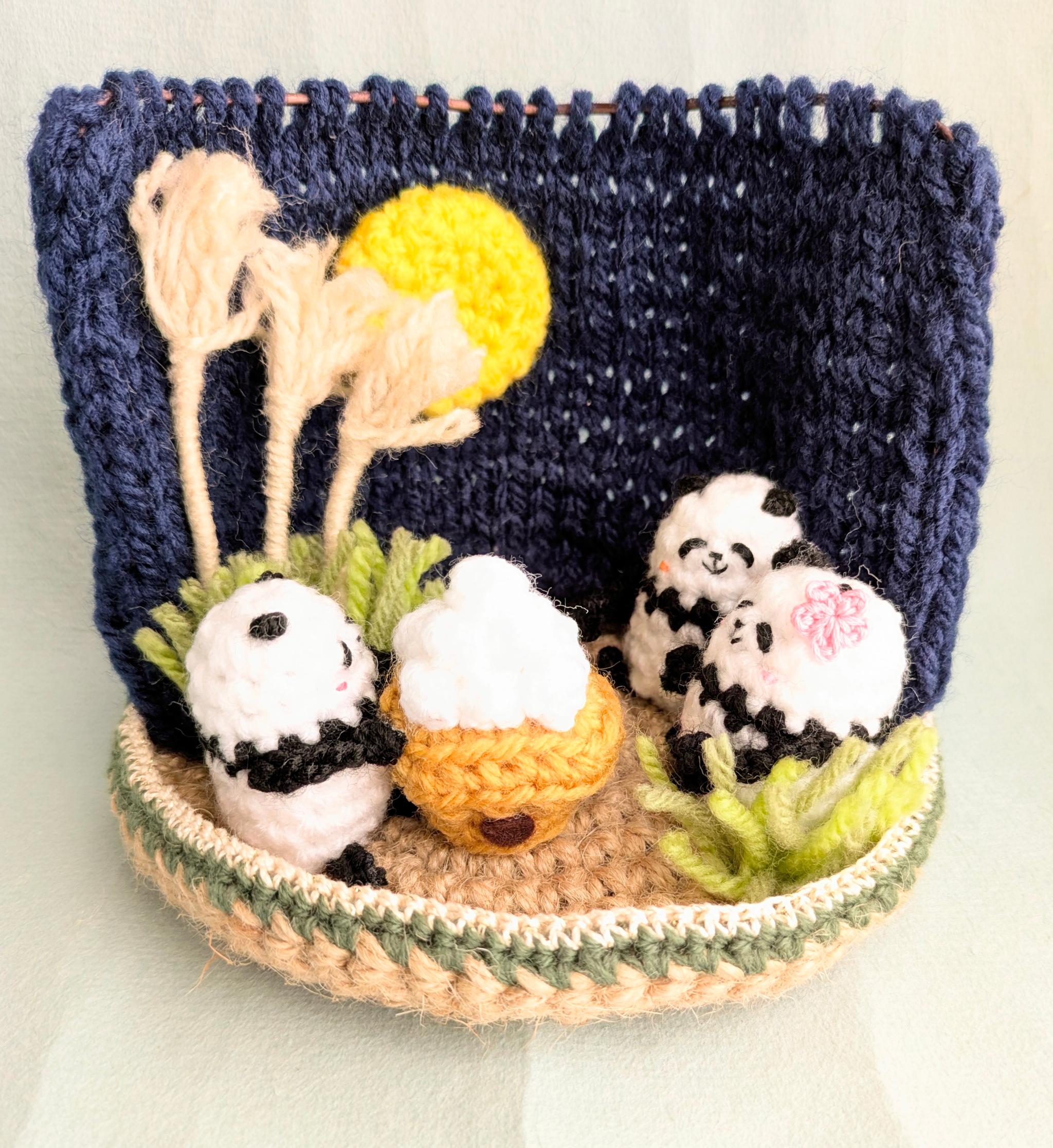 【受注制作】お月見パンダさん | 2枚目