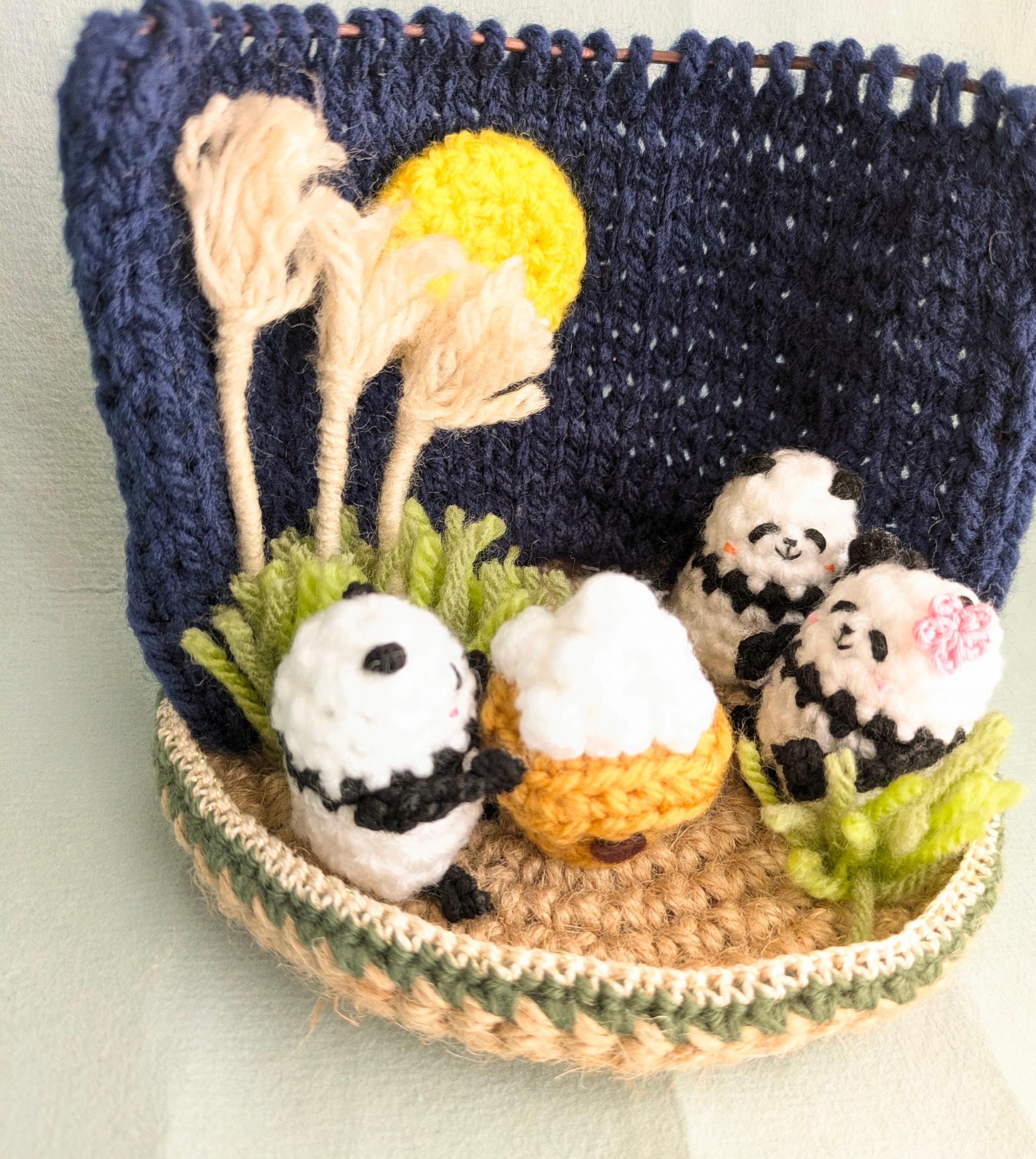 【受注制作】お月見パンダさん | 3枚目