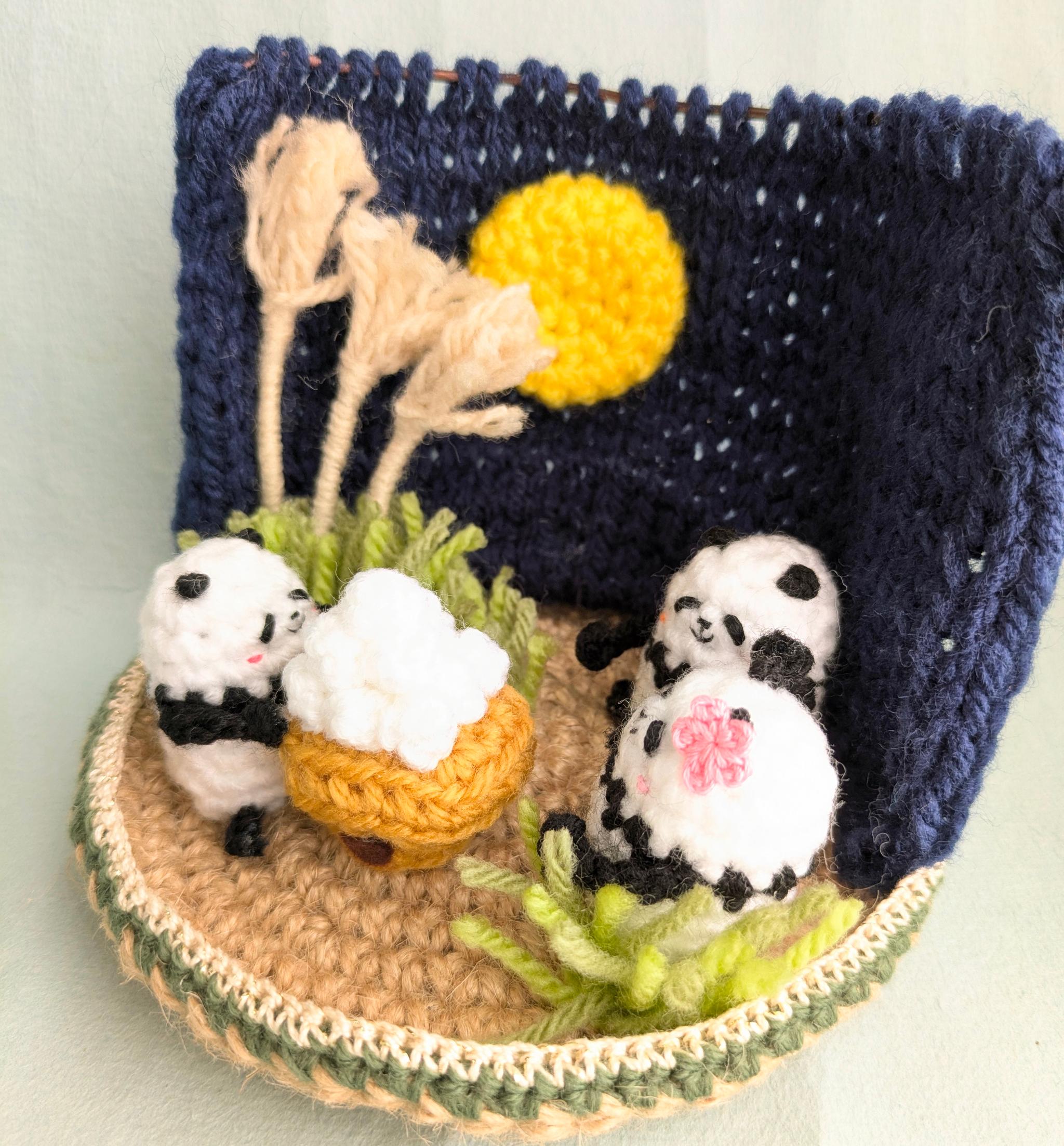 【受注制作】お月見パンダさん | 4枚目