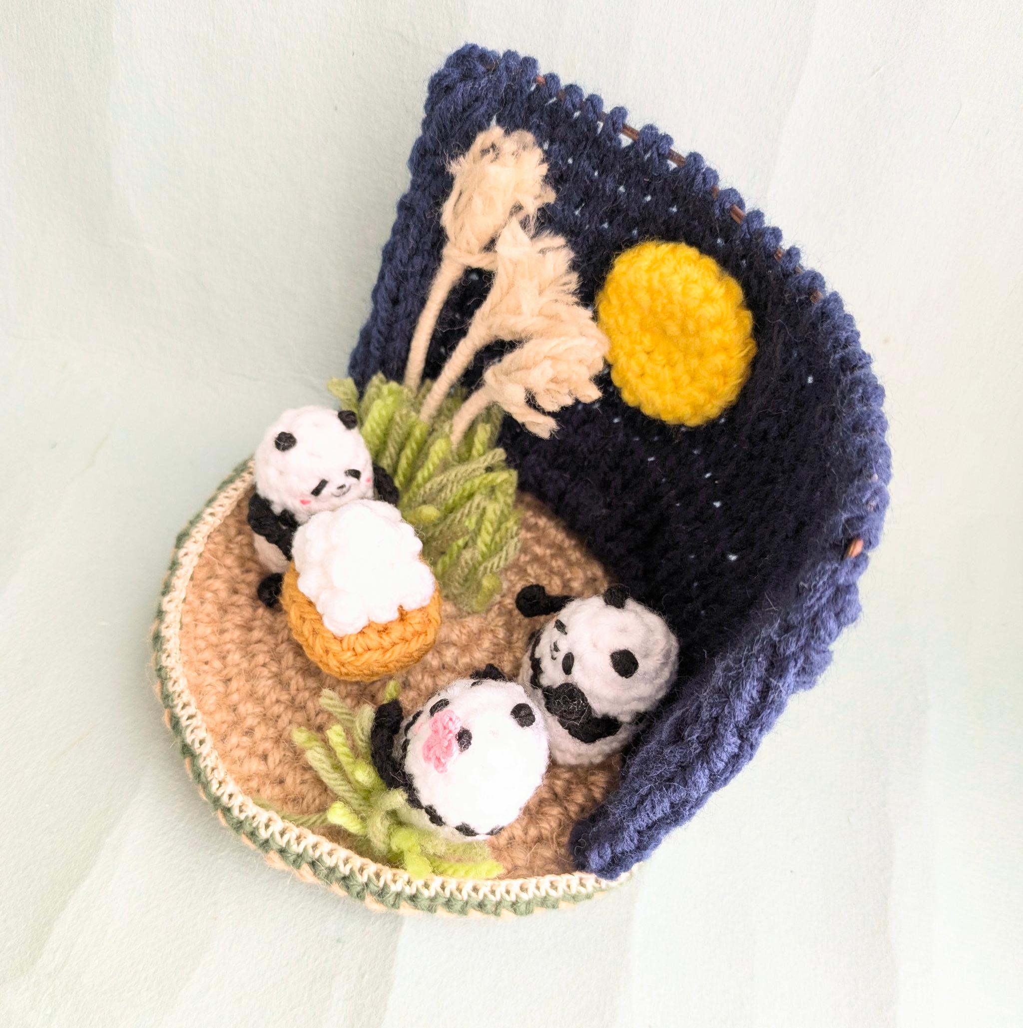 【受注制作】お月見パンダさん | 5枚目