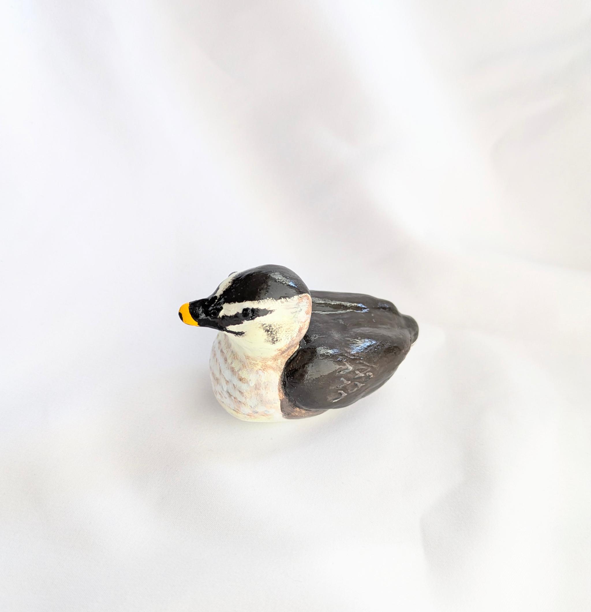 カルガモさんの置物（粘土細工） | 2枚目