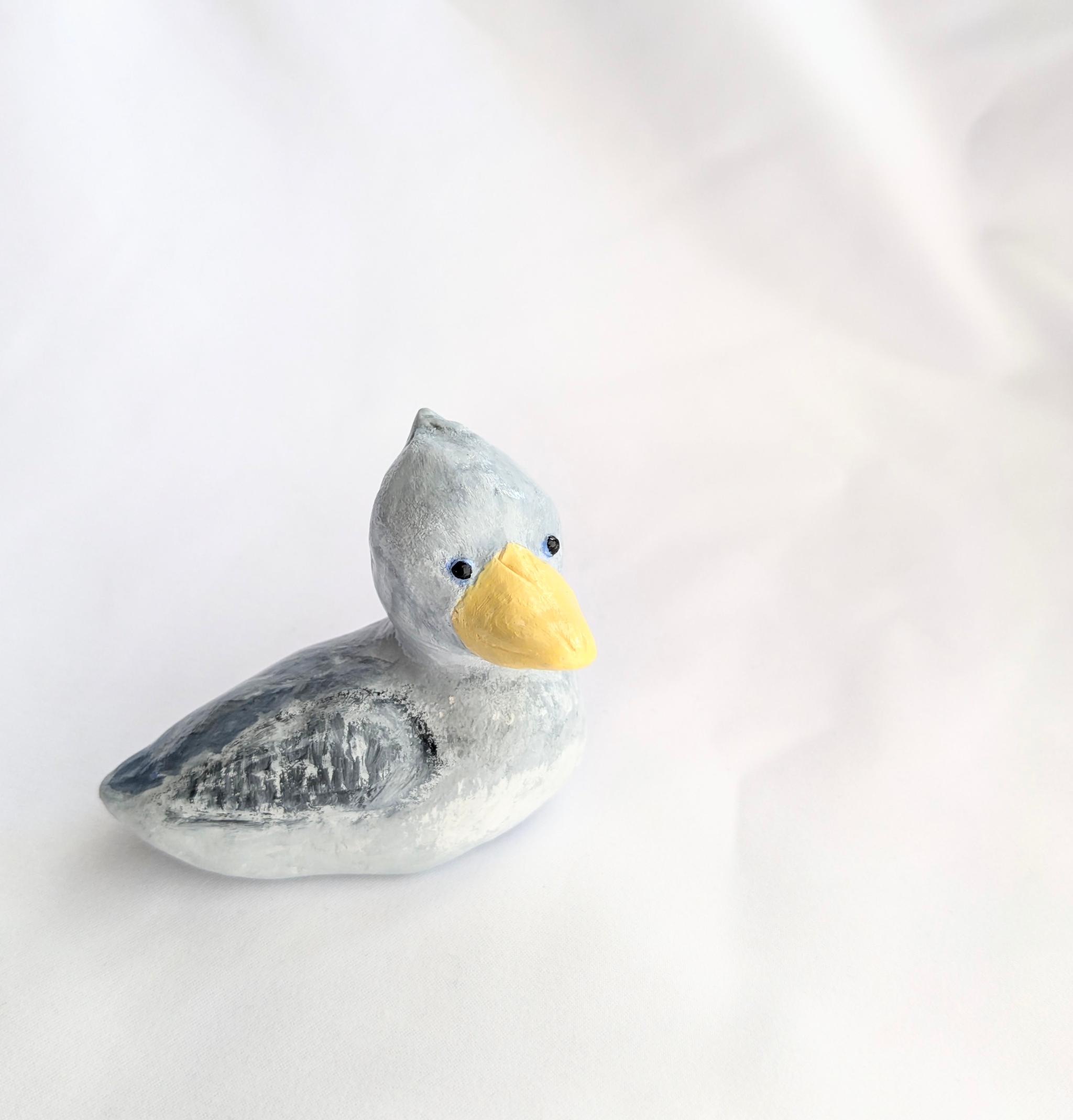 ハシビロコウさんの置物（粘土細工） | 3枚目