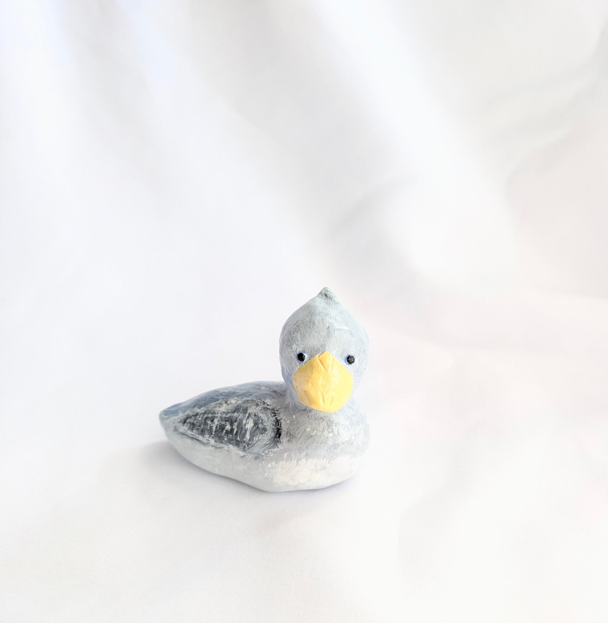 ハシビロコウさんの置物（粘土細工） | 4枚目