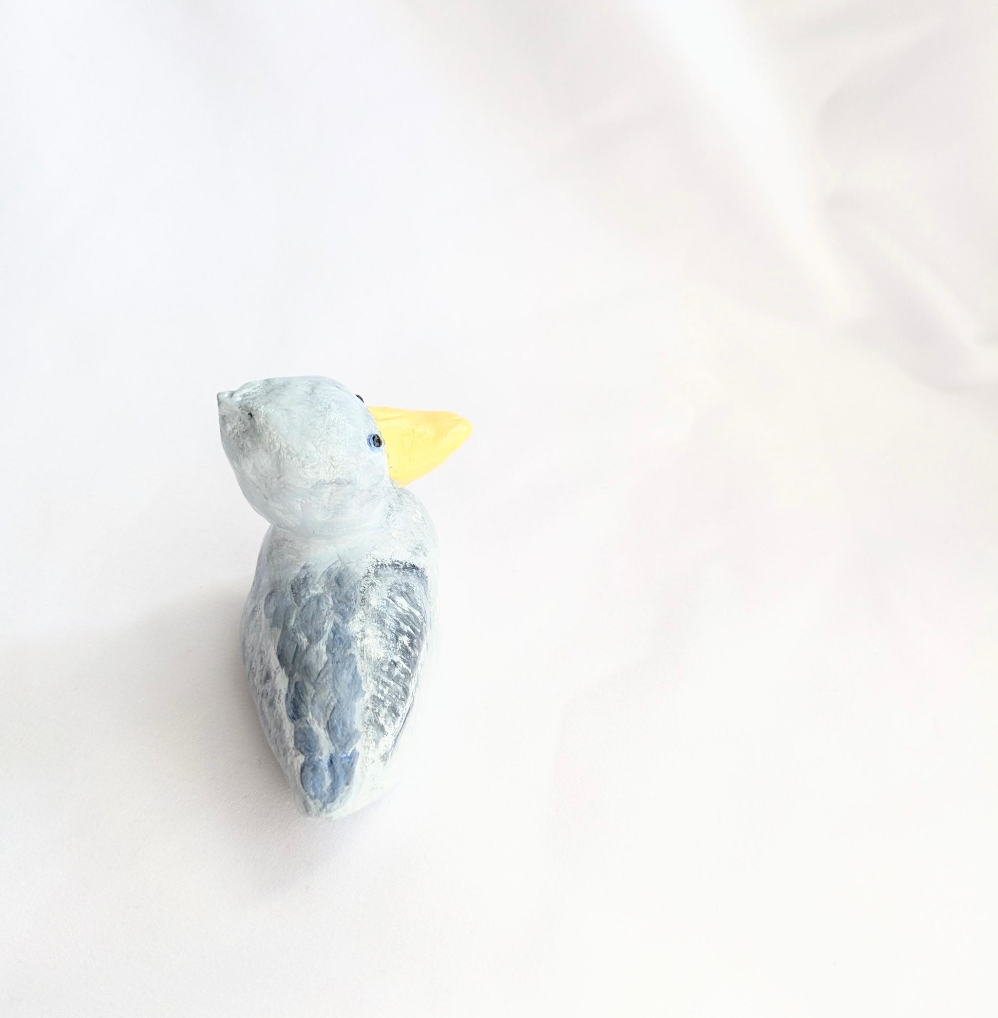 ハシビロコウさんの置物（粘土細工） | 5枚目