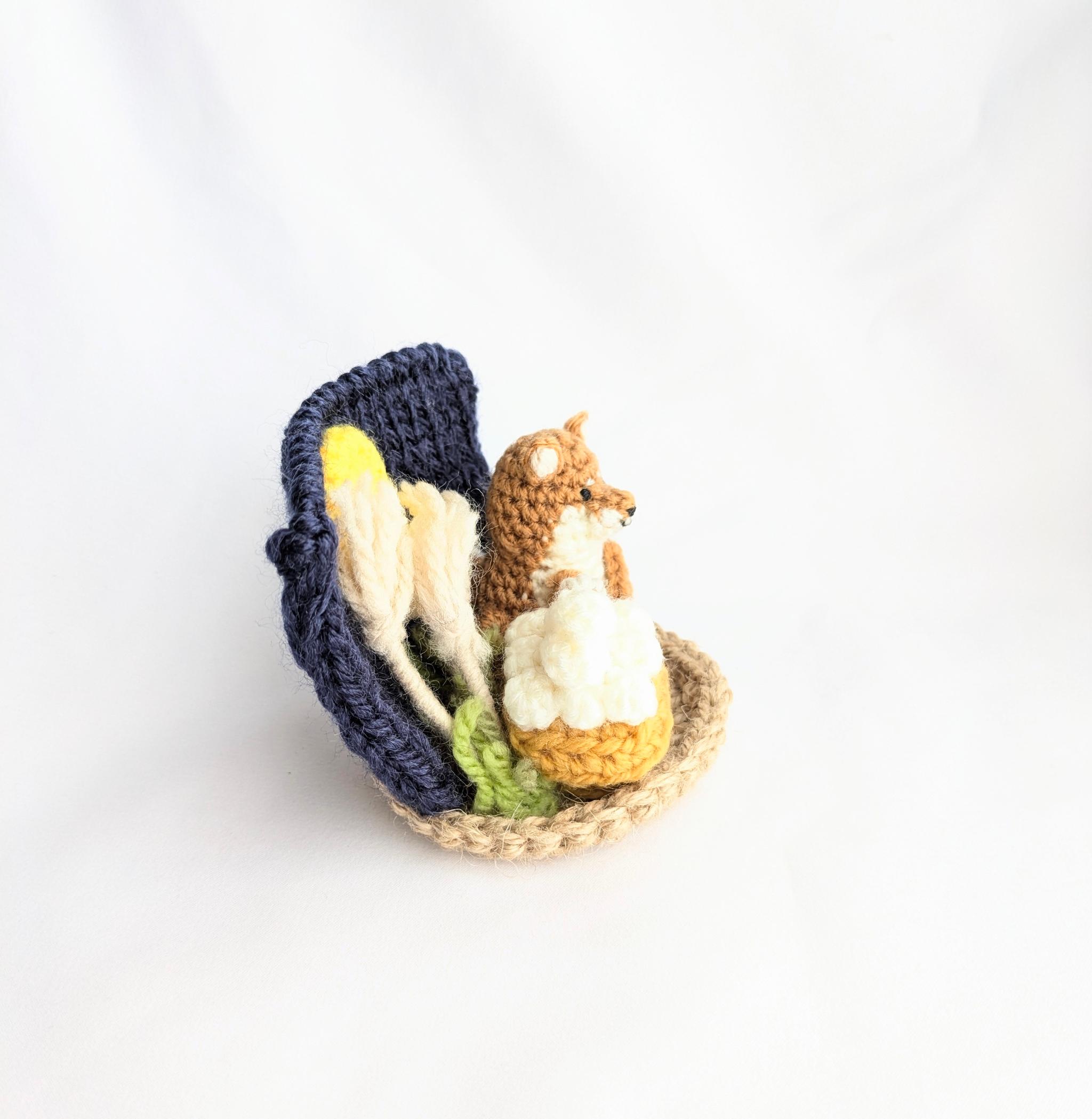 【受注制作】お月見柴犬さんの小さな置物 | 6枚目