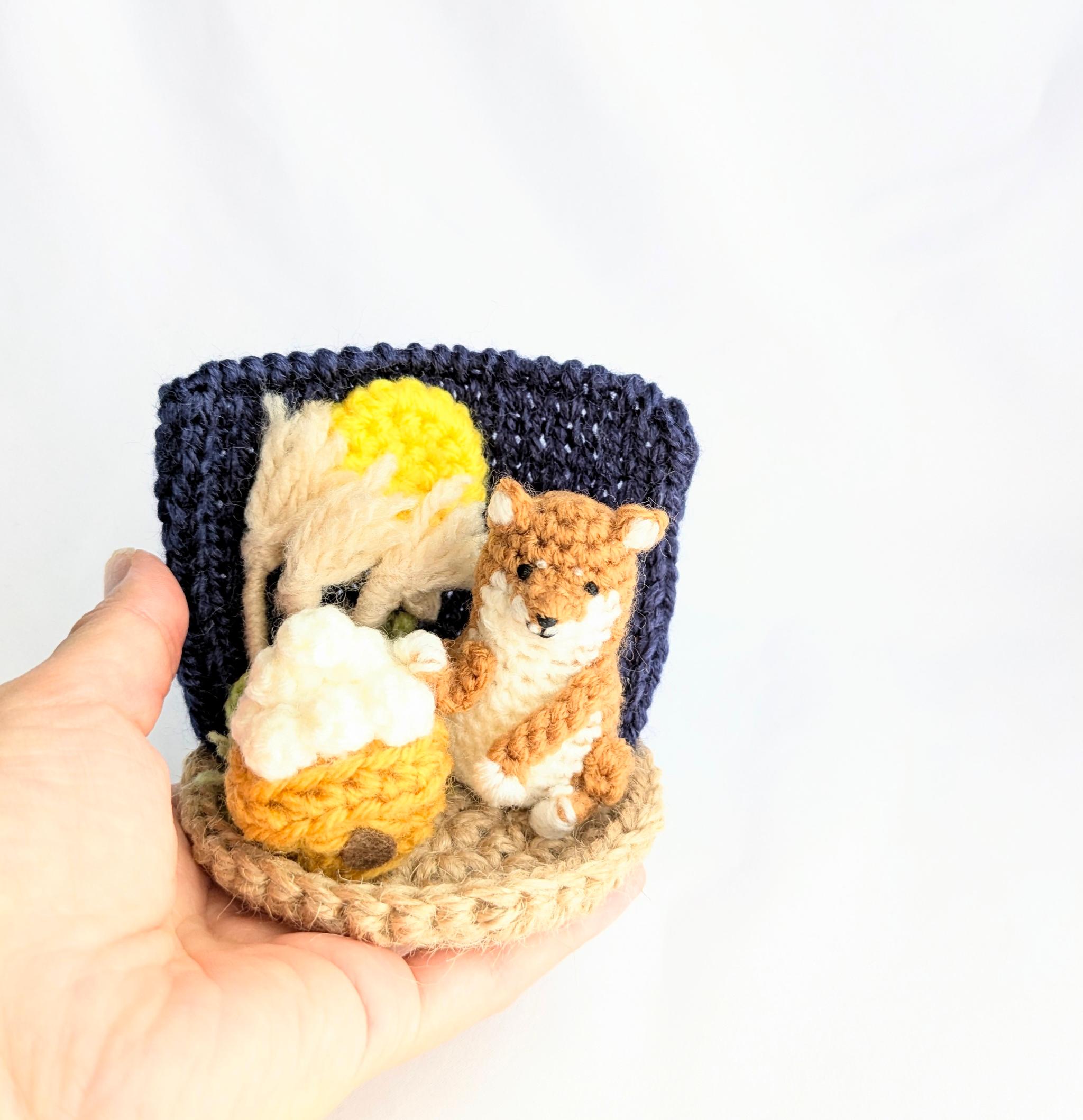 【受注制作】お月見柴犬さんの小さな置物 | 7枚目