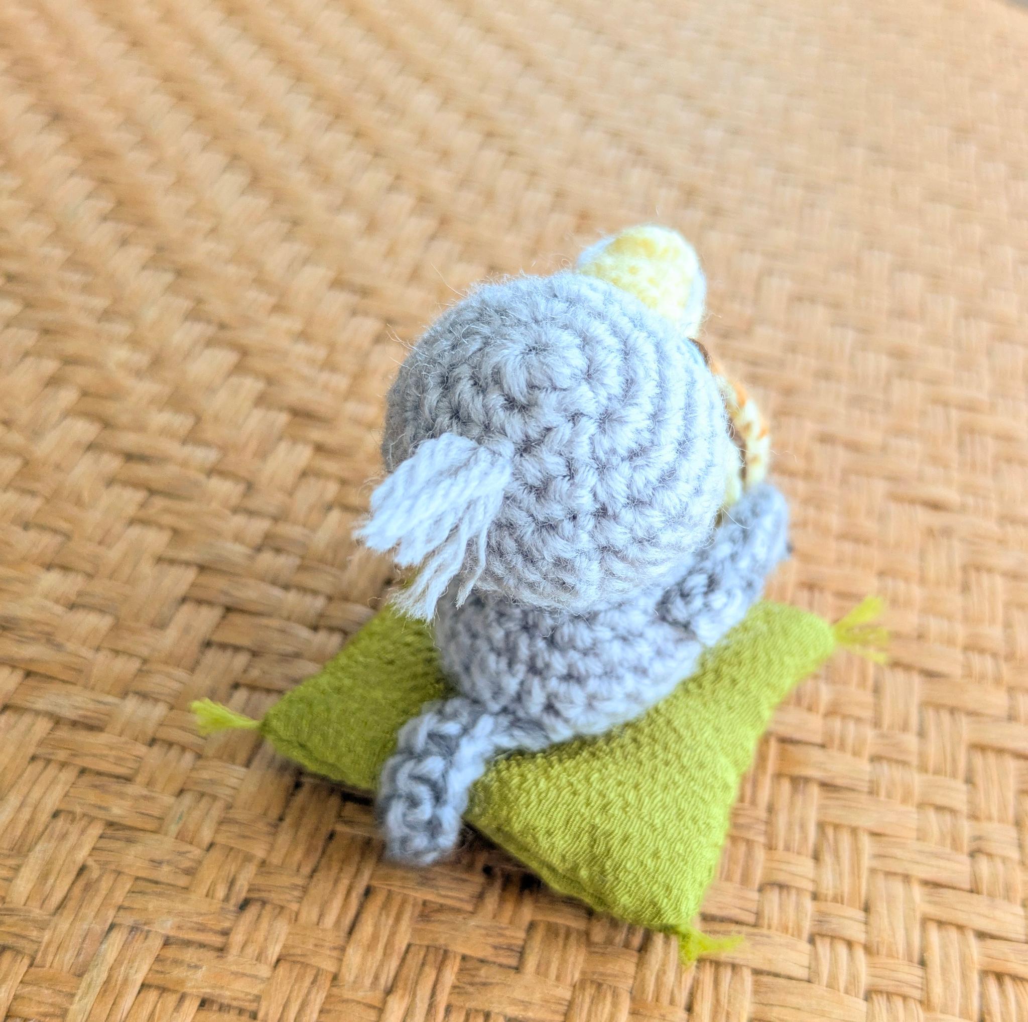 【受注制作】ハシビロコウのあみぐるみ(どら焼き) | 6枚目