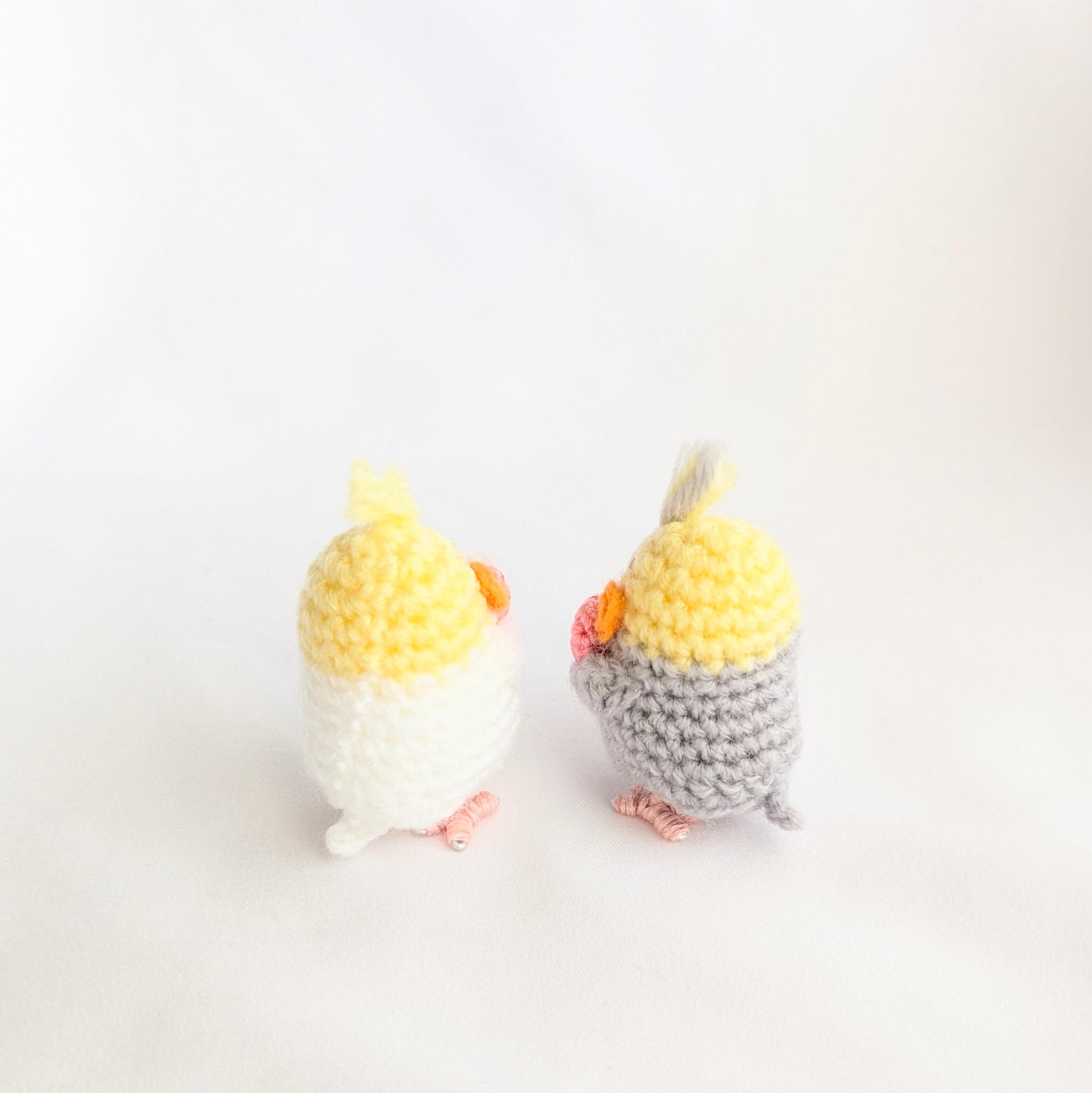 【受注制作】ハート持ち♡小さなオカメインコのあみぐるみ | 6枚目