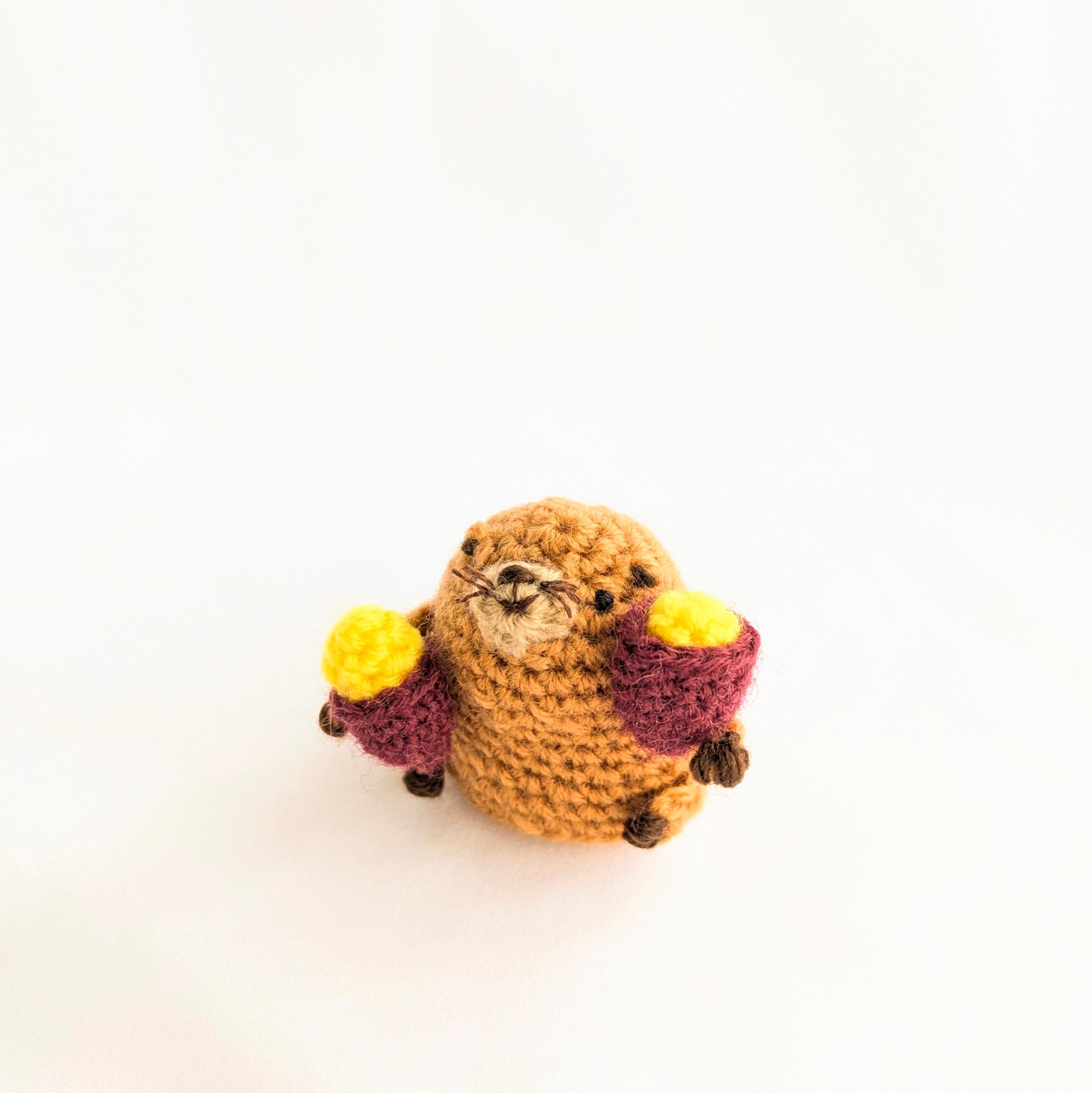 【受注制作】さつまいも大好きビーバーさんのあみぐるみ | 3枚目