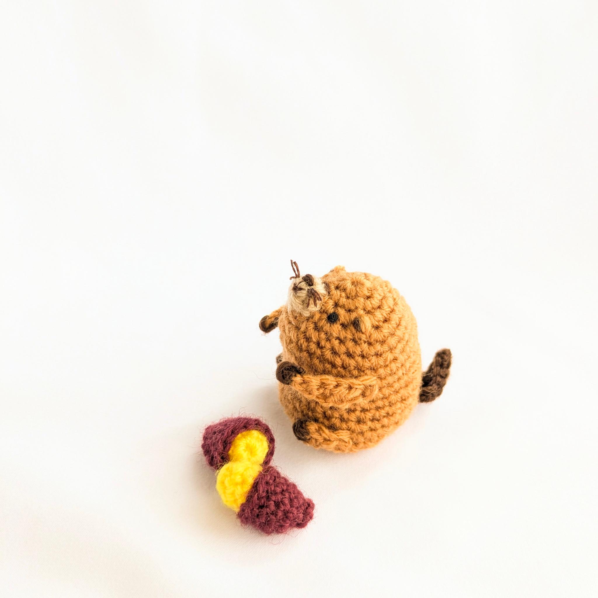 【受注制作】さつまいも大好きビーバーさんのあみぐるみ | 7枚目