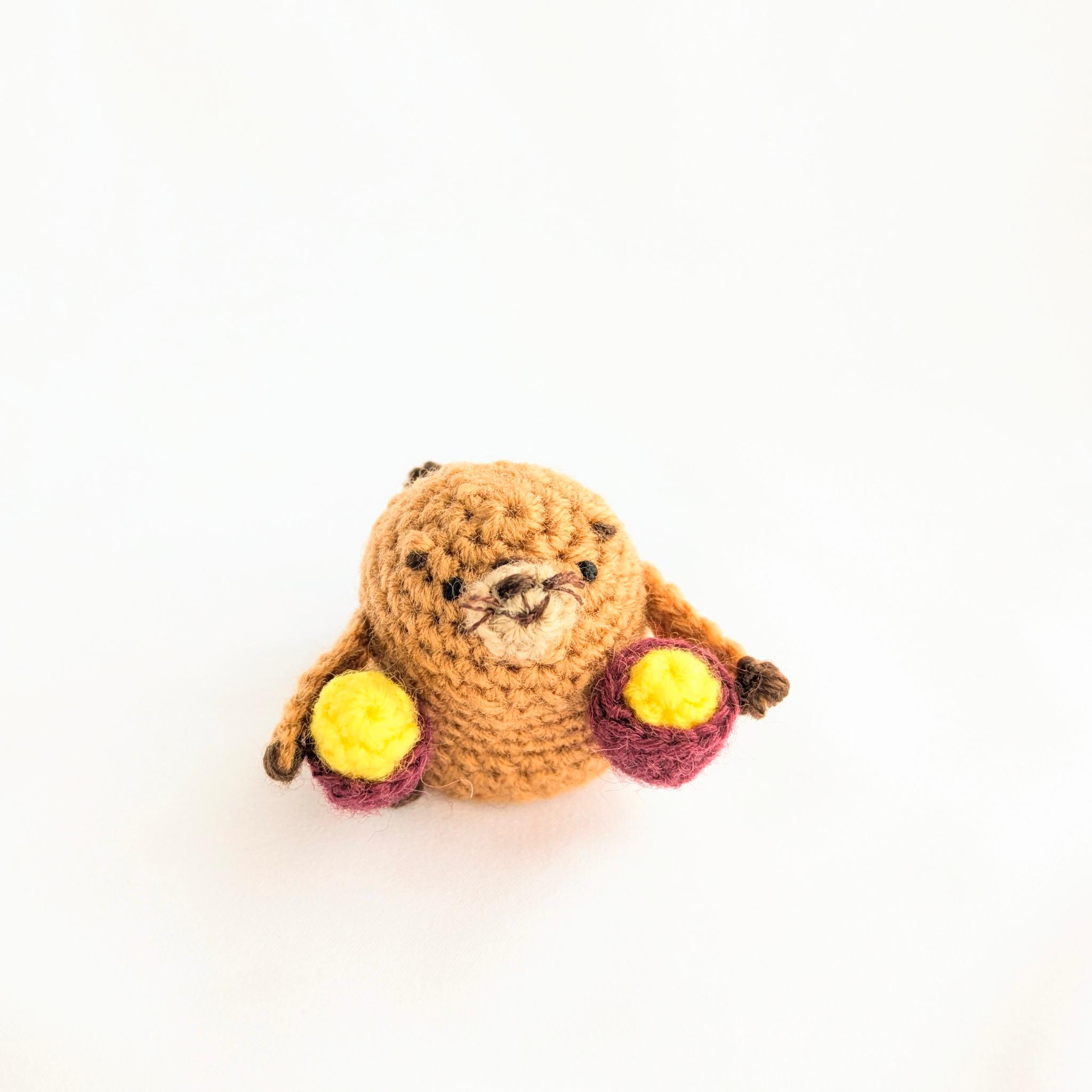 【受注制作】さつまいも大好きビーバーさんのあみぐるみ | 9枚目