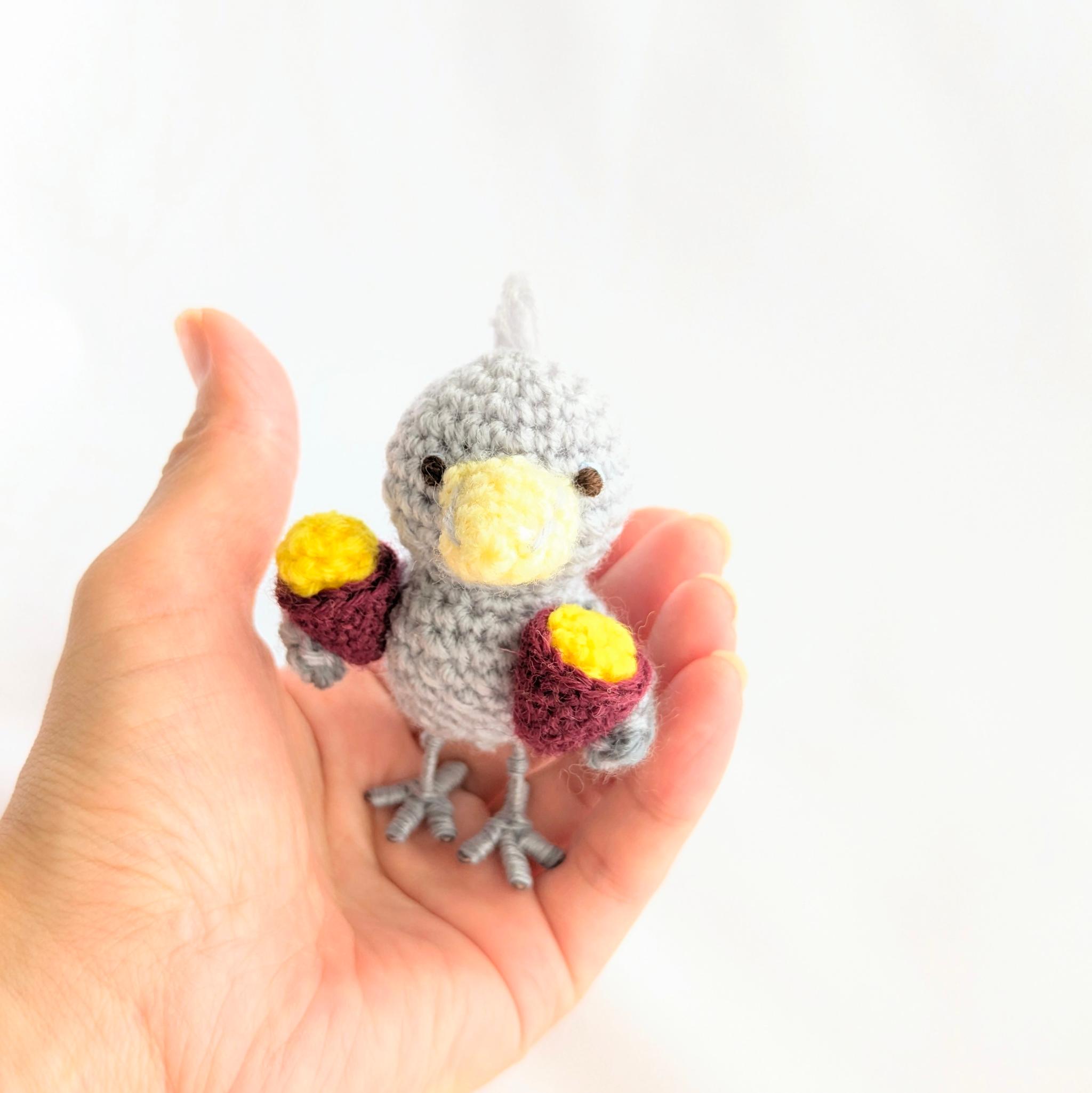 【受注制作】ハシビロコウのあみぐるみ(焼き芋) | 3枚目