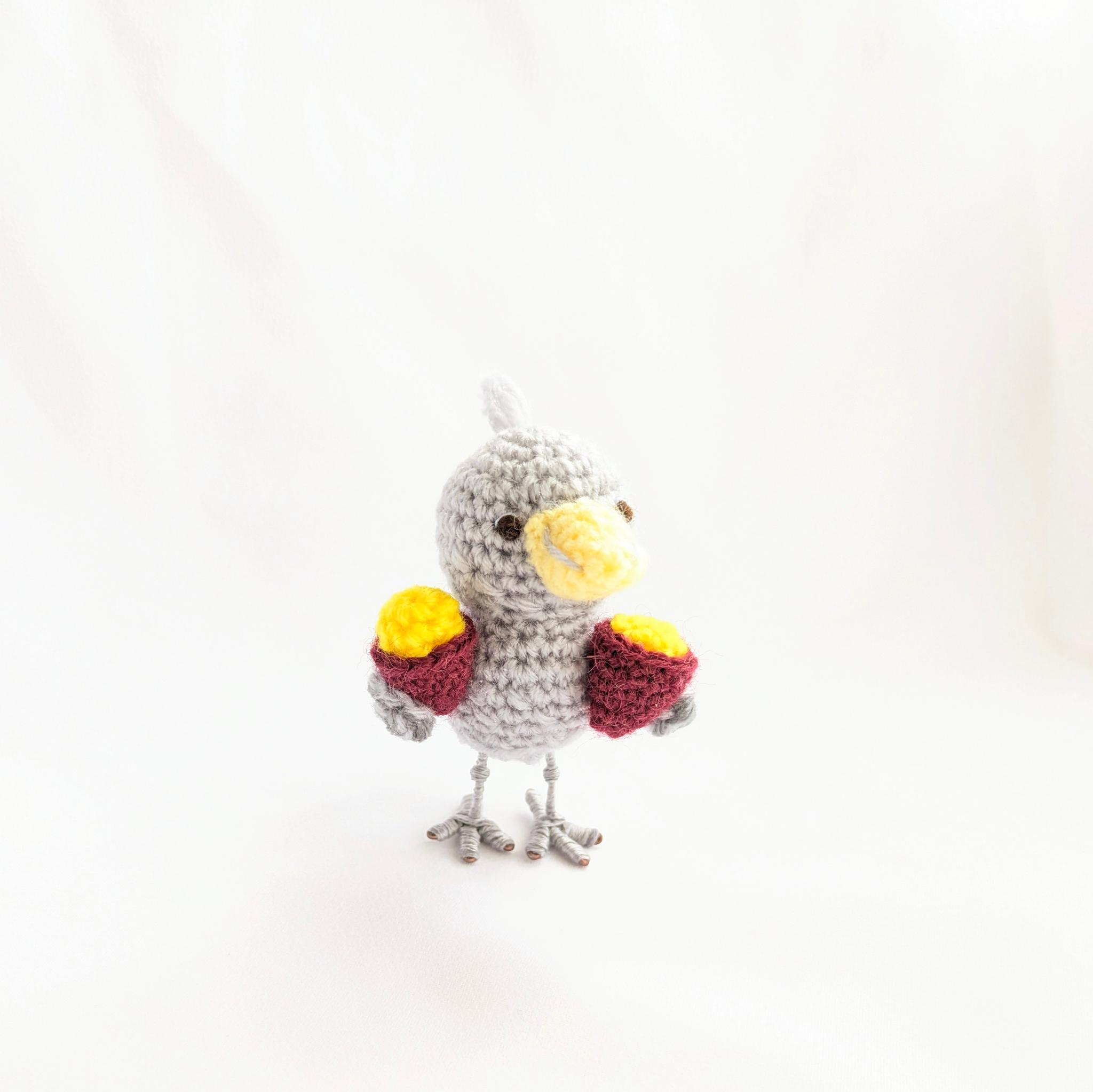 【受注制作】ハシビロコウのあみぐるみ(焼き芋) | 4枚目