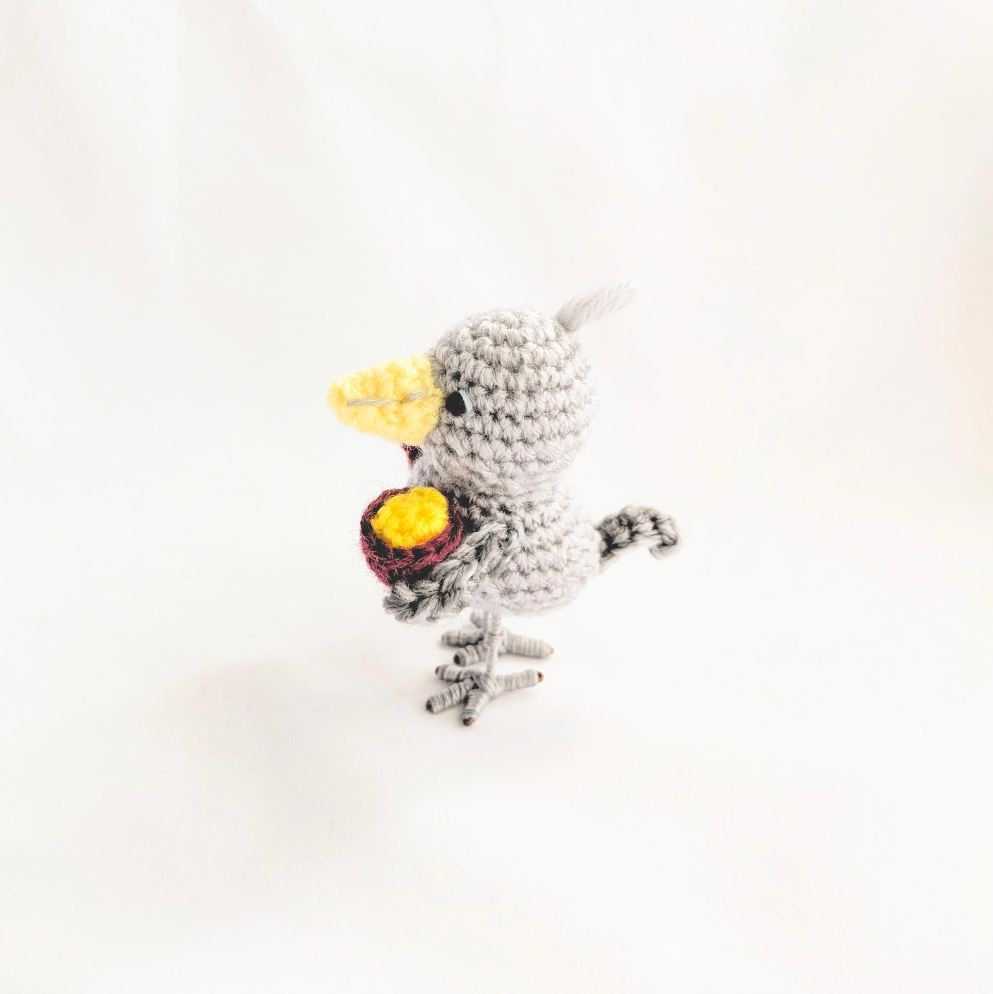 【受注制作】ハシビロコウのあみぐるみ(焼き芋) | 6枚目