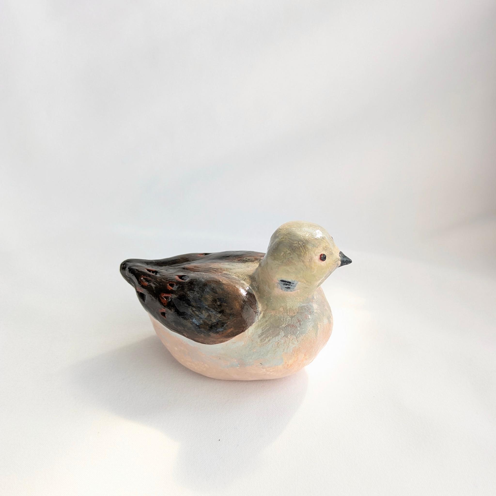 キジバトさんの置物（粘土細工）