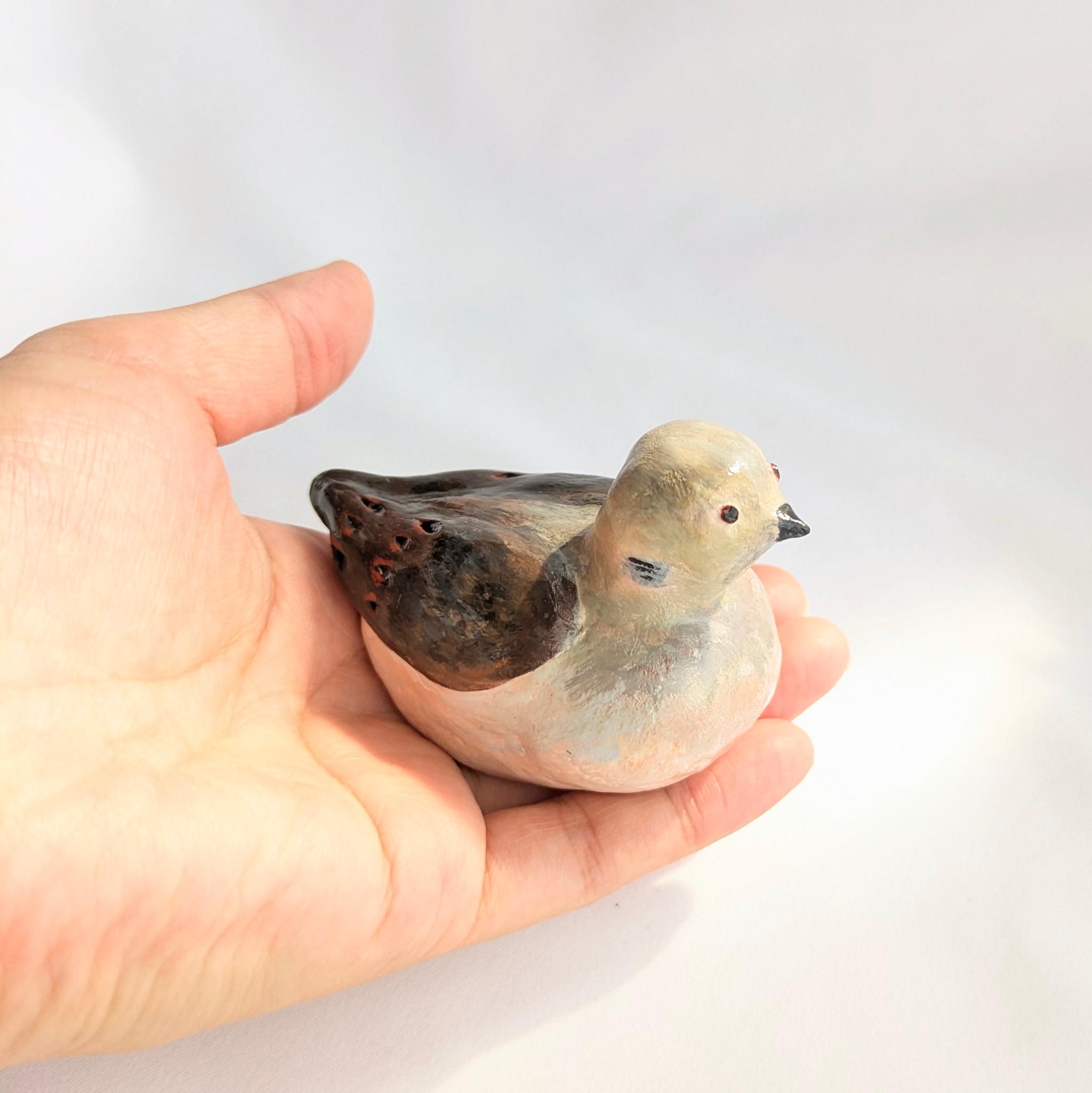 キジバトさんの置物（粘土細工） | 2枚目