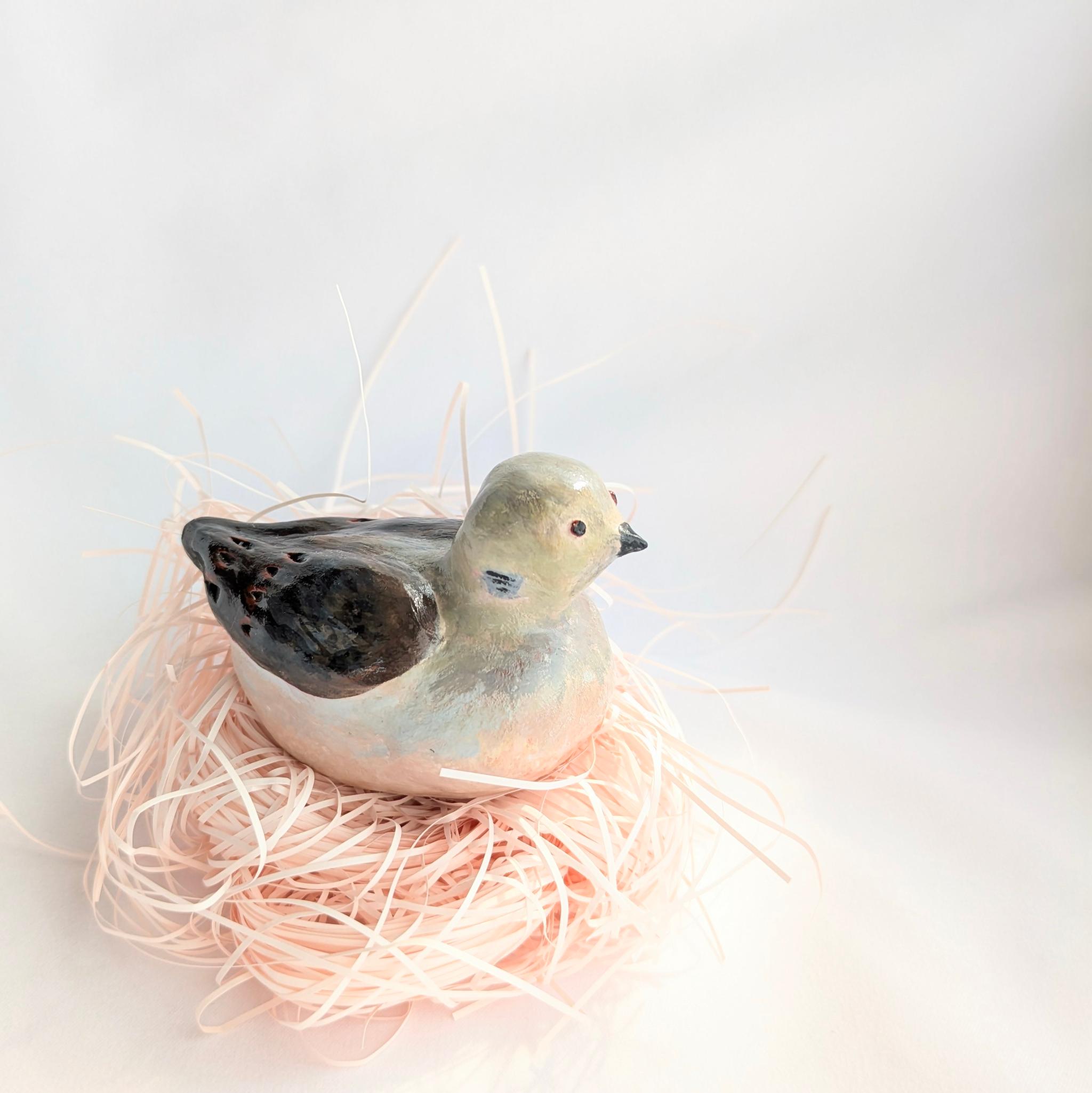 キジバトさんの置物（粘土細工） | 3枚目