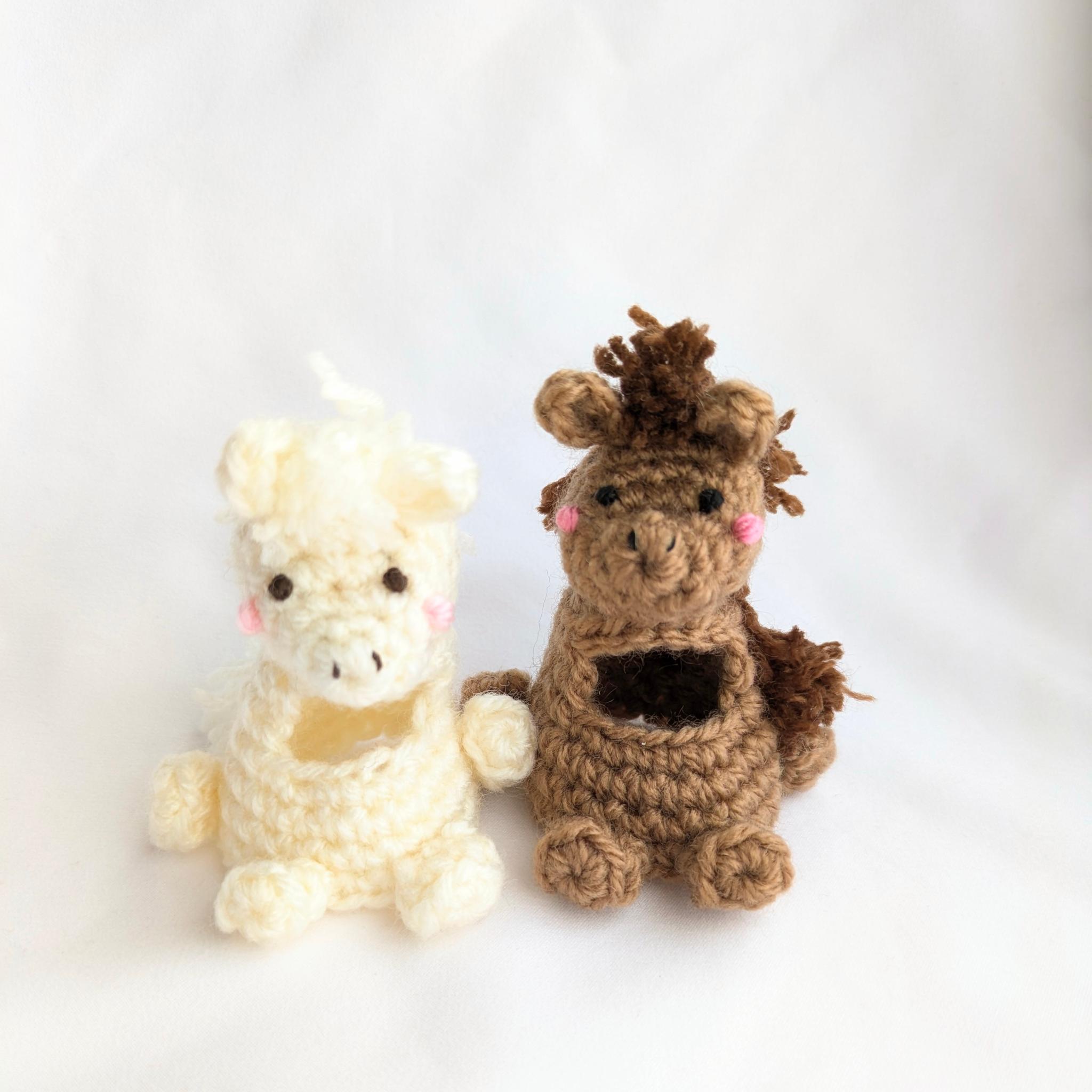 【受注制作】※キグルミのみです。午(うま)のキグルミ(干支の置物パンダさん専用)1枚目の画像