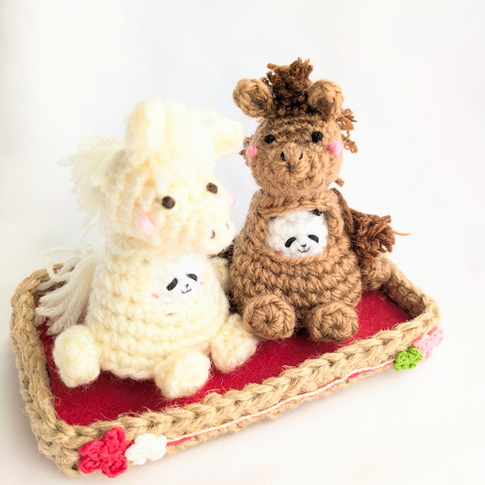 【受注制作】干支の置物「午(うま)のキグルミパンダさん」 | 3枚目