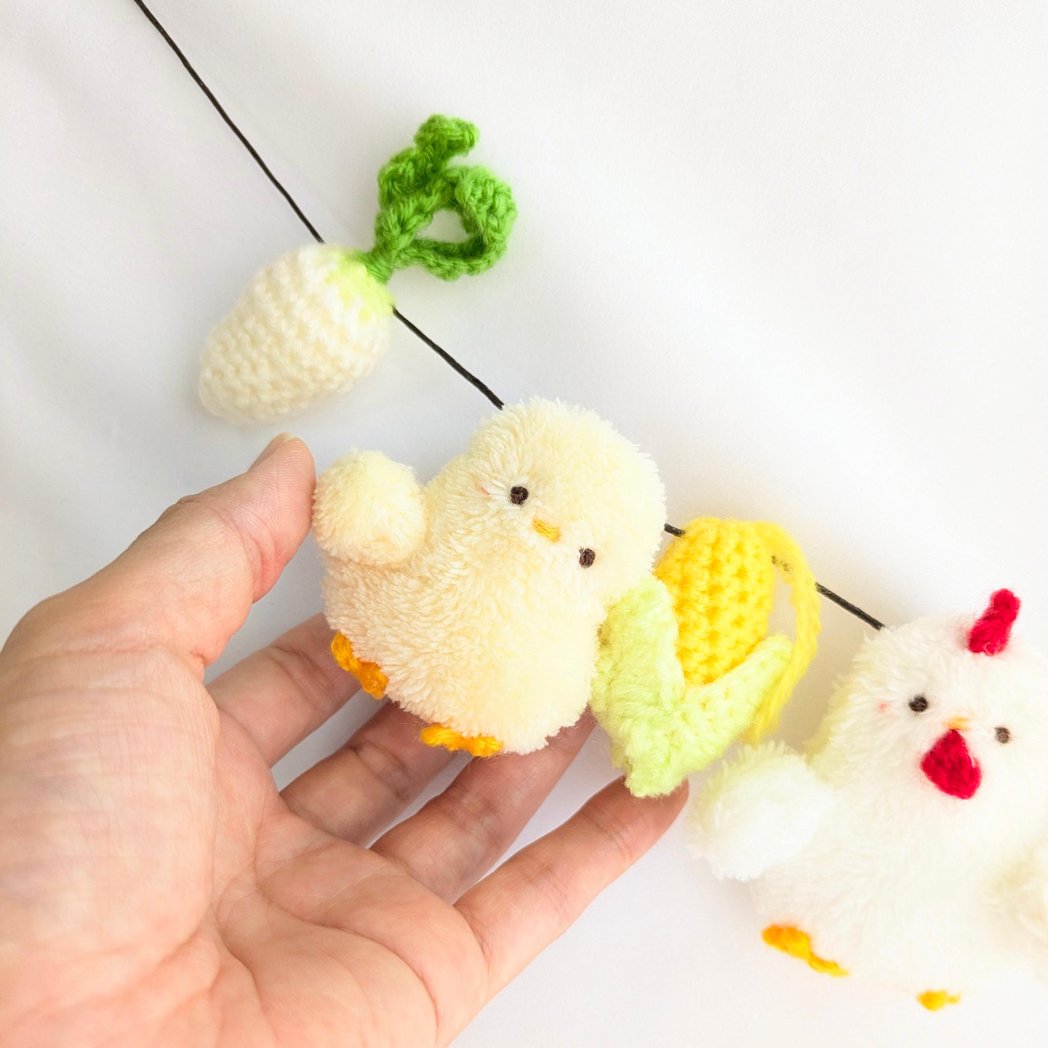 ふわふわひよこちゃん・にわとりさんのお野菜ガーランド | 6枚目