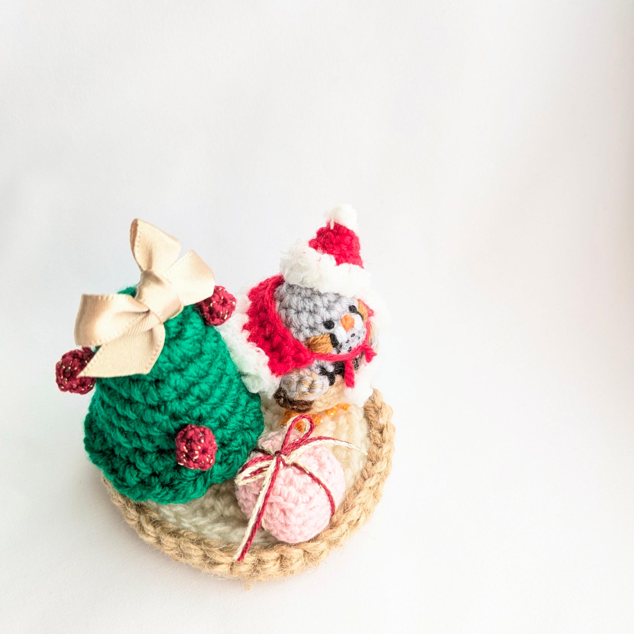 【受注制作】キンカチョウサンタさんのクリスマスギフト（クリアボックス入り） | 4枚目