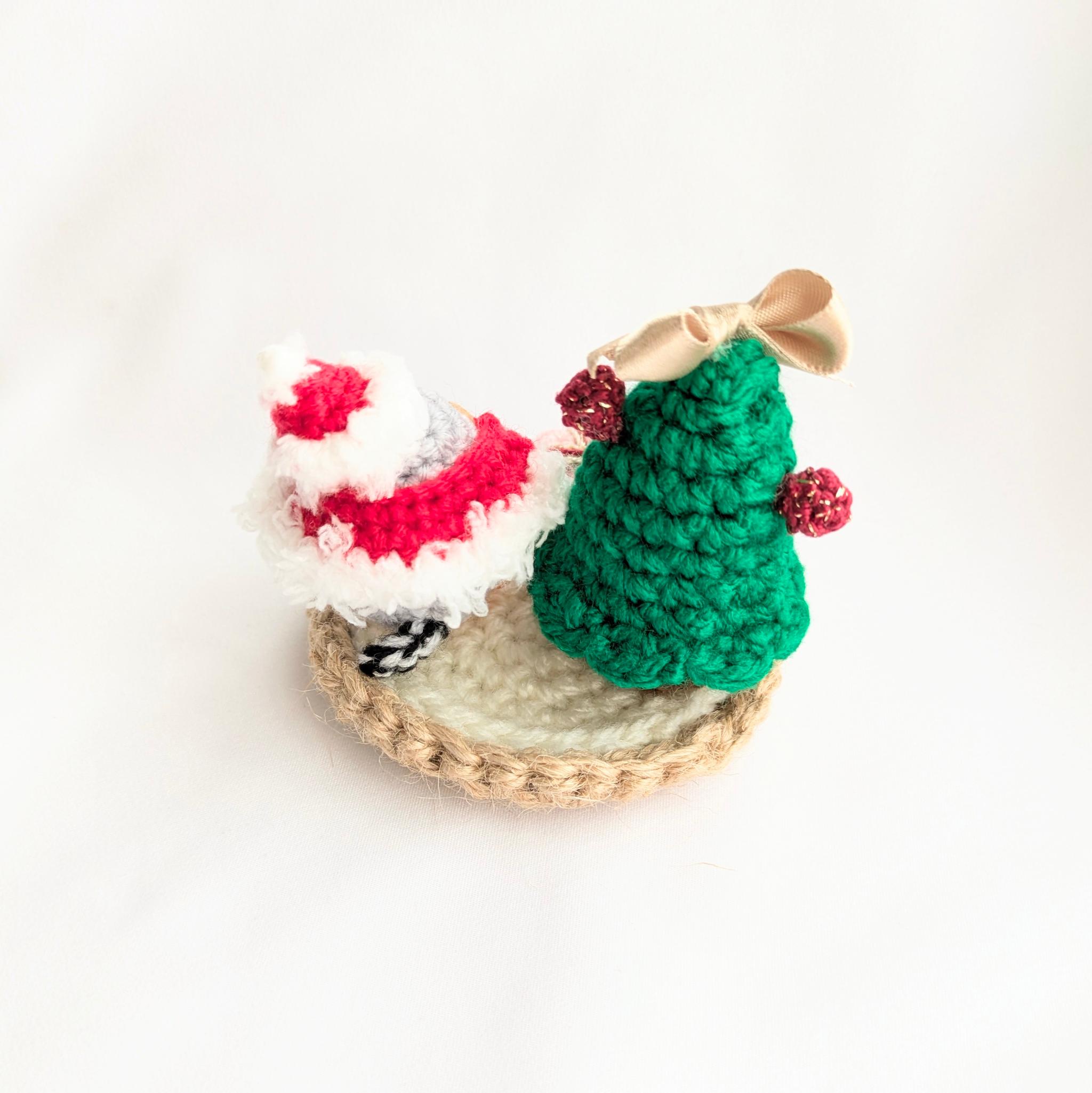 【受注制作】キンカチョウサンタさんのクリスマスギフト（クリアボックス入り） | 6枚目