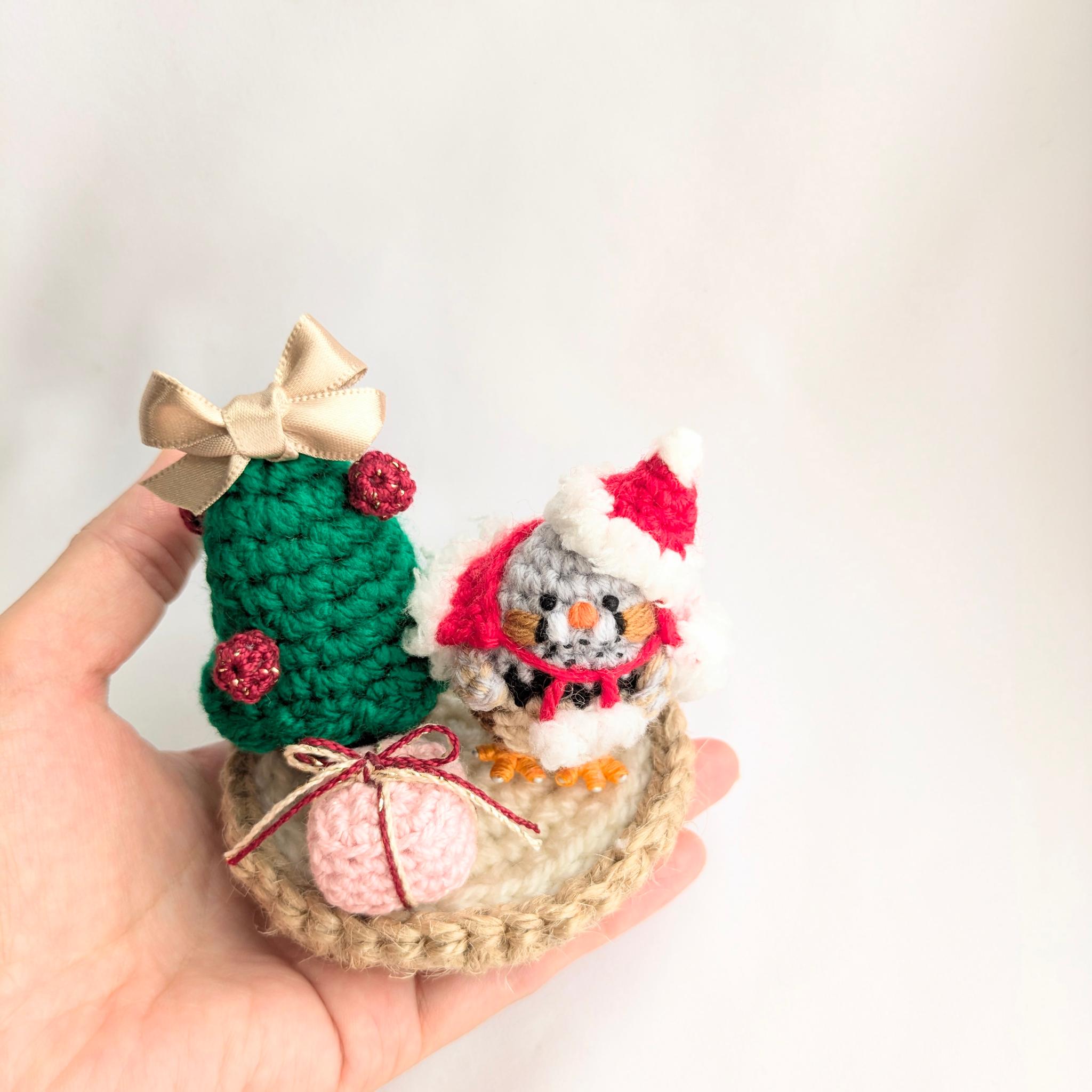 【受注制作】キンカチョウサンタさんのクリスマスギフト（クリアボックス入り） | 7枚目