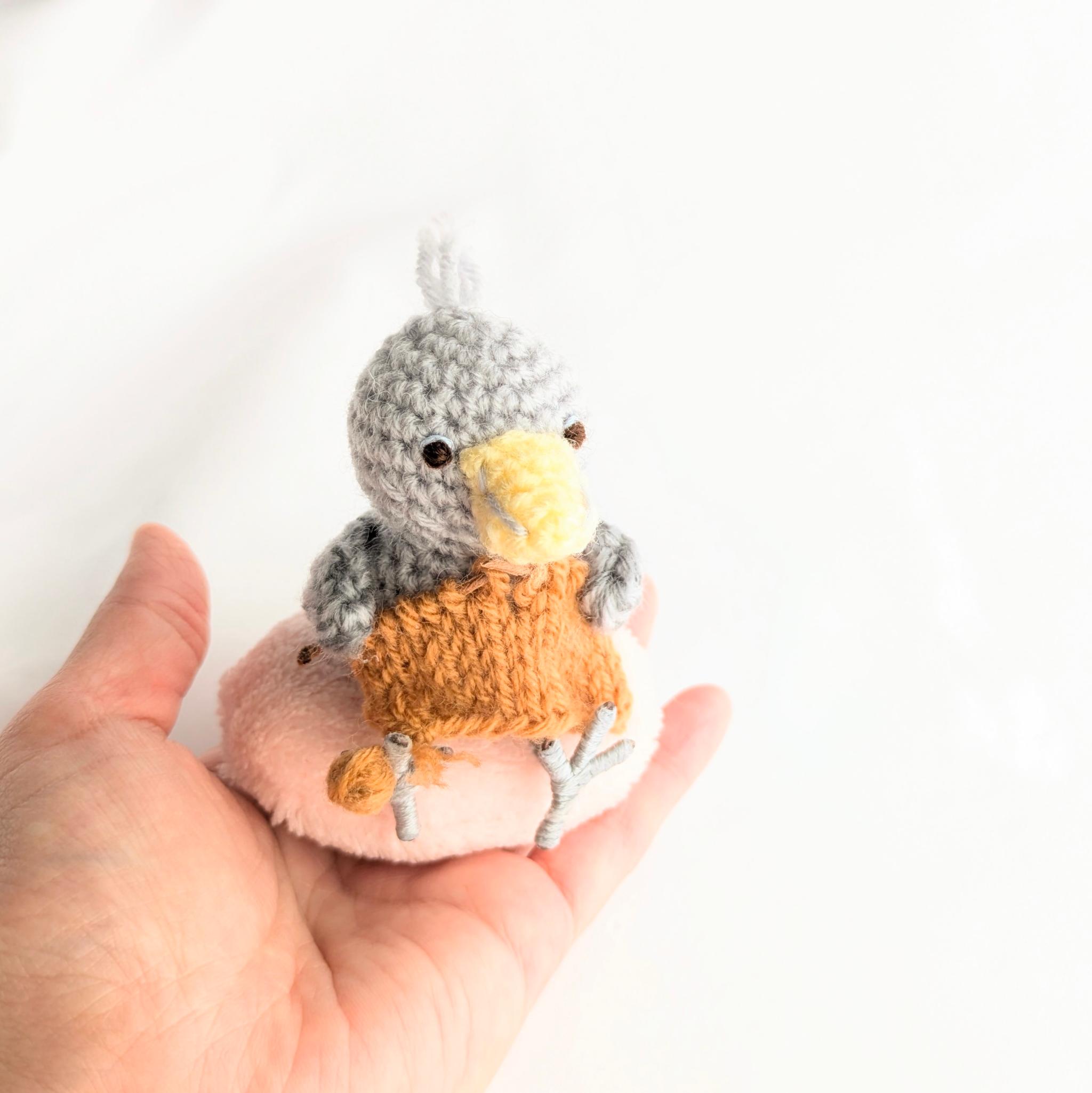 【受注制作】ハシビロコウのあみぐるみ(編み物) | 6枚目