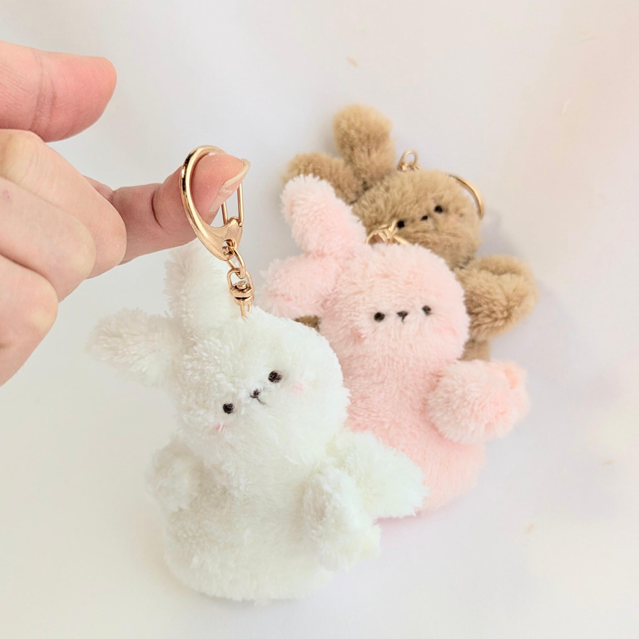 【受注制作】ふわふわうさぎちゃんキーホルダー | 4枚目