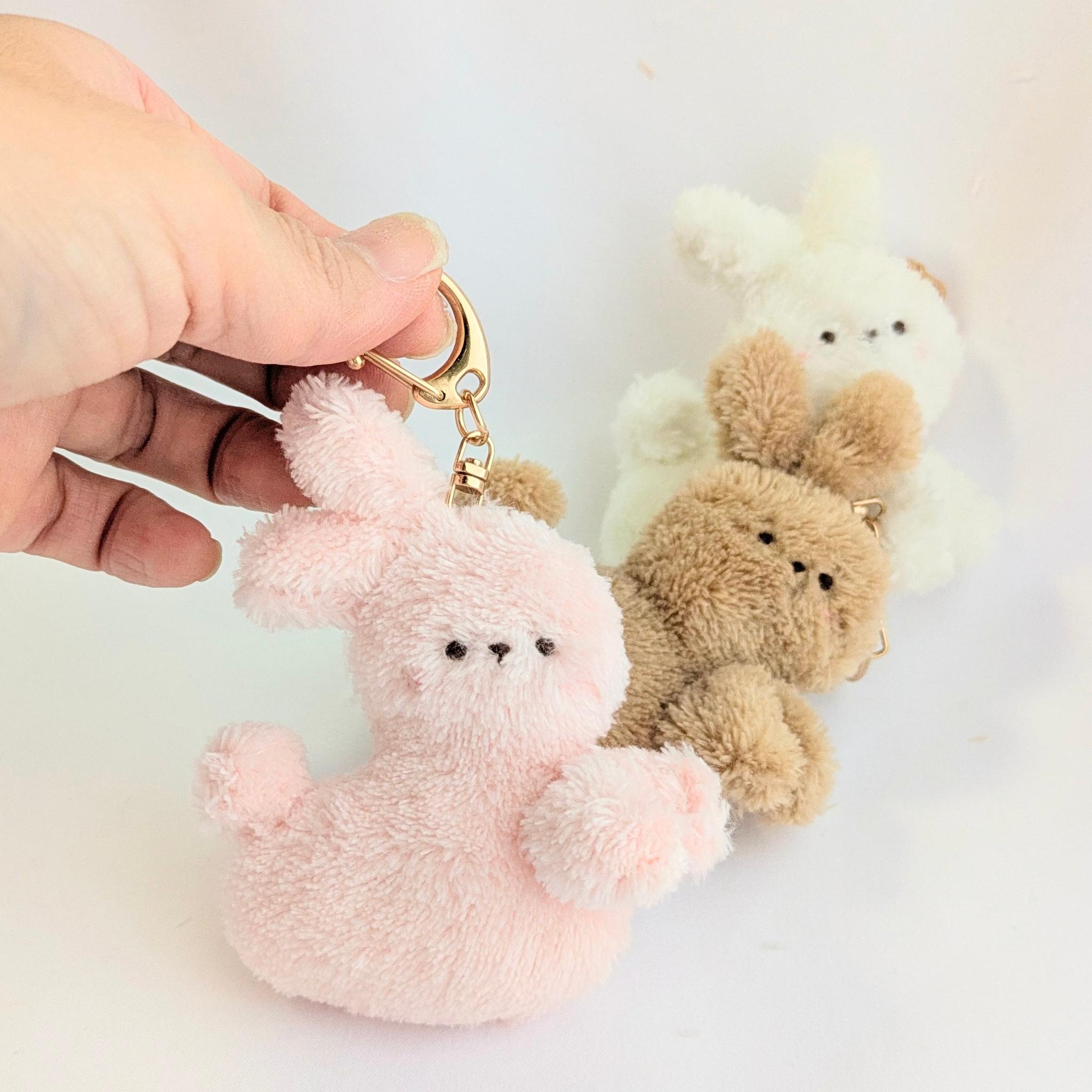 【受注制作】ふわふわうさぎちゃんキーホルダー | 5枚目