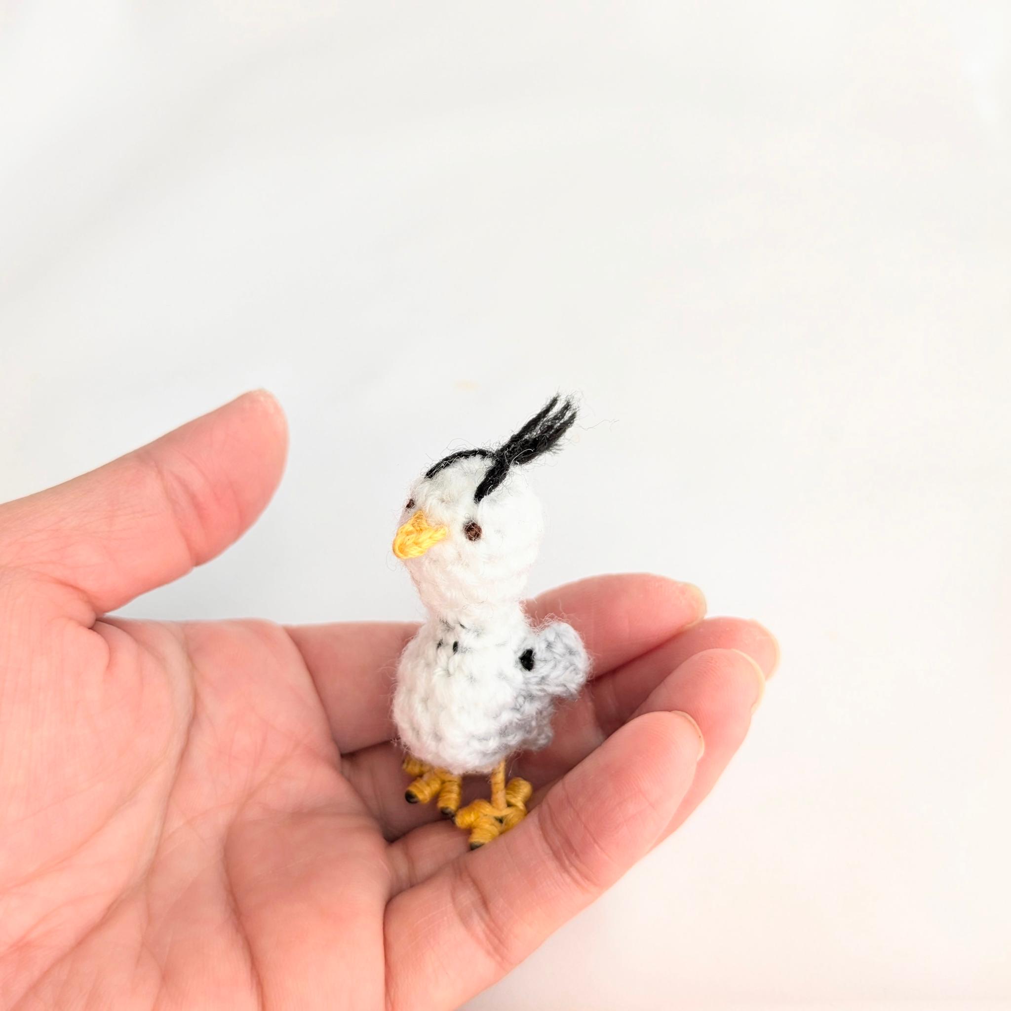 【受注制作】小さなアオサギのあみぐるみ1枚目の画像