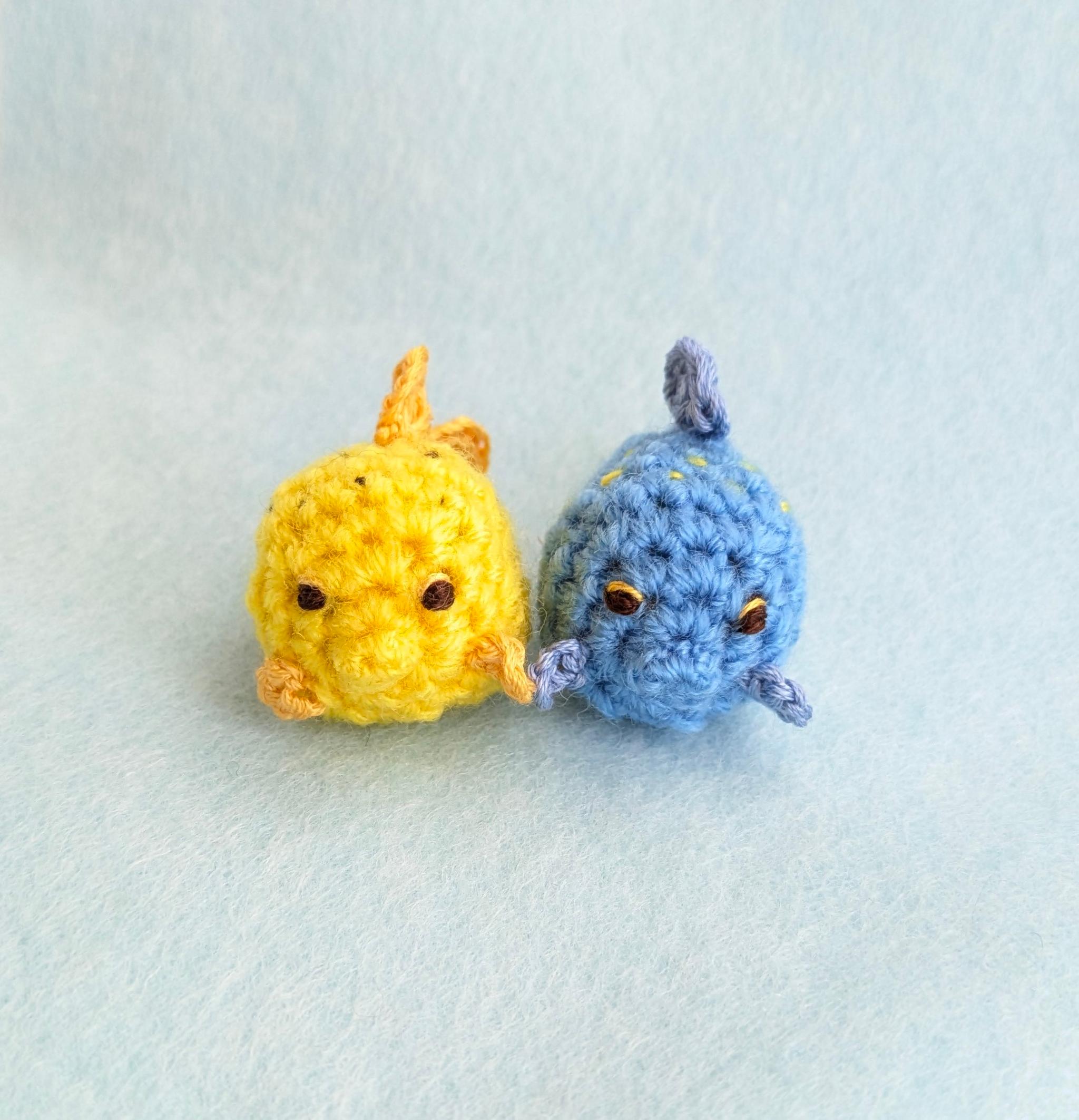 【受注制作】小さなハコフグのあみぐるみ | 3枚目