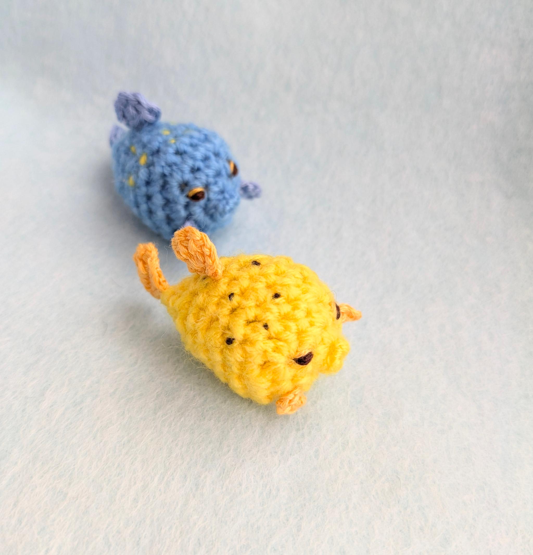 【受注制作】小さなハコフグのあみぐるみ | 5枚目