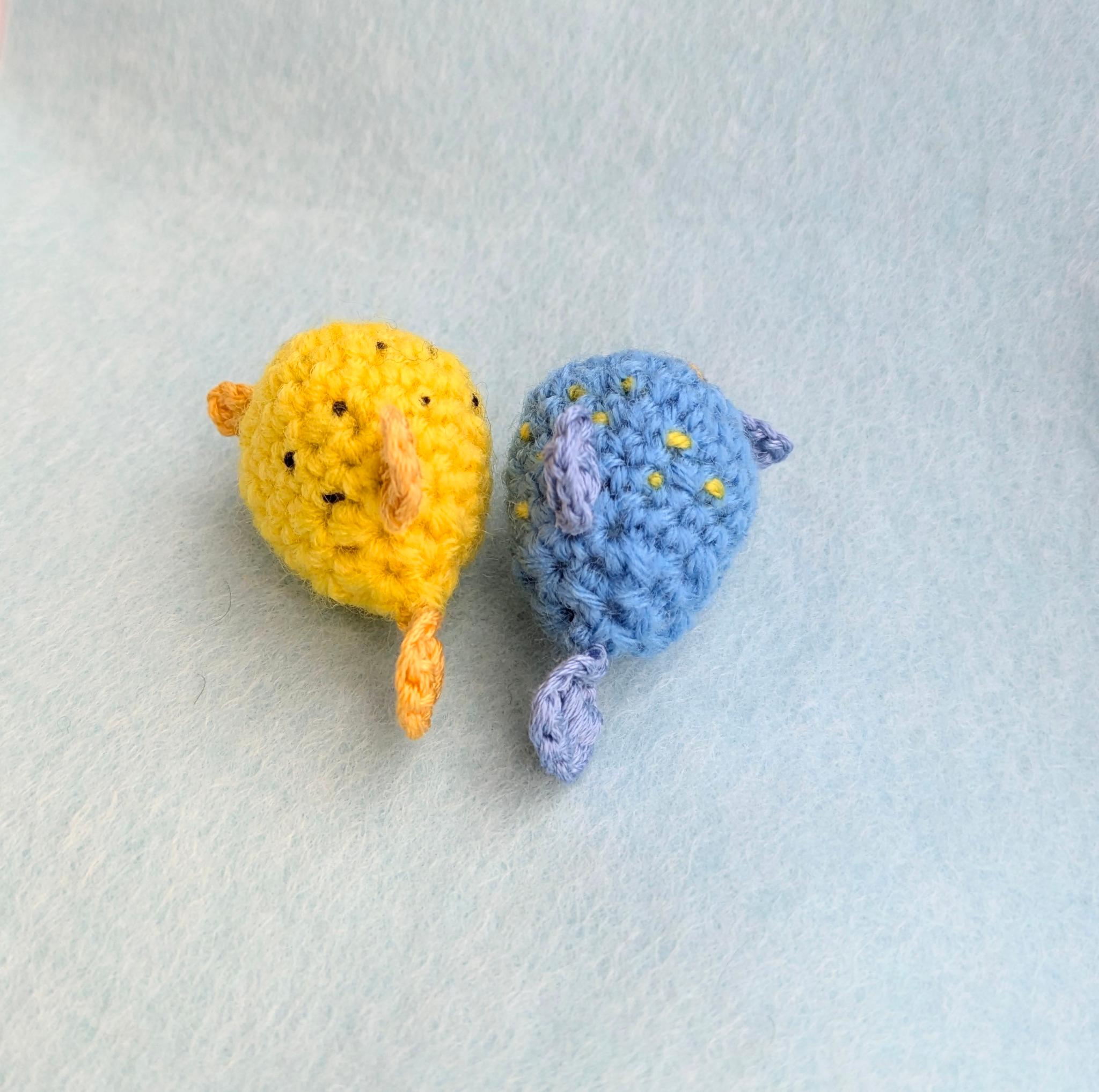 【受注制作】小さなハコフグのあみぐるみ | 6枚目