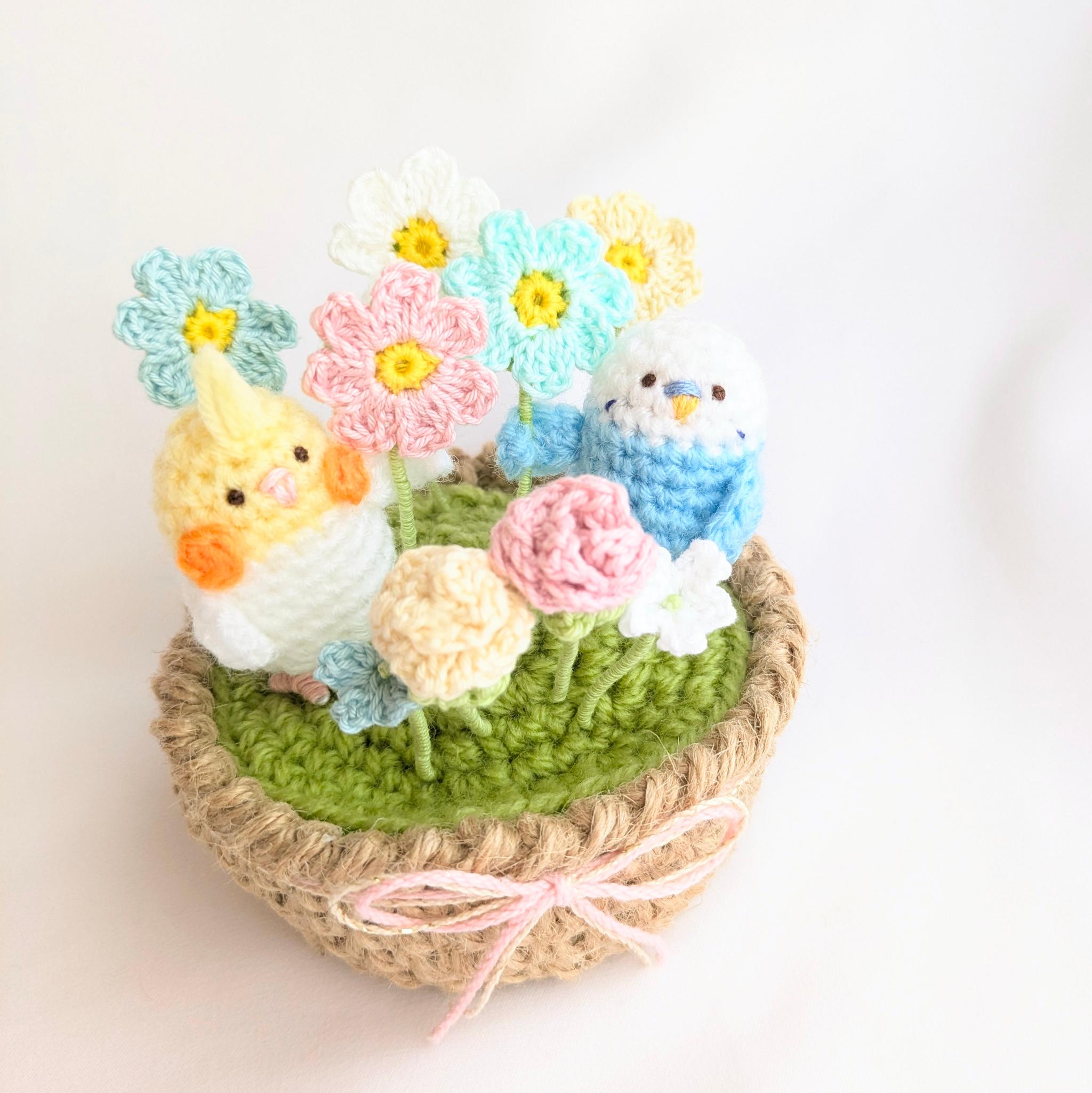 インコちゃんの花かご | 2枚目